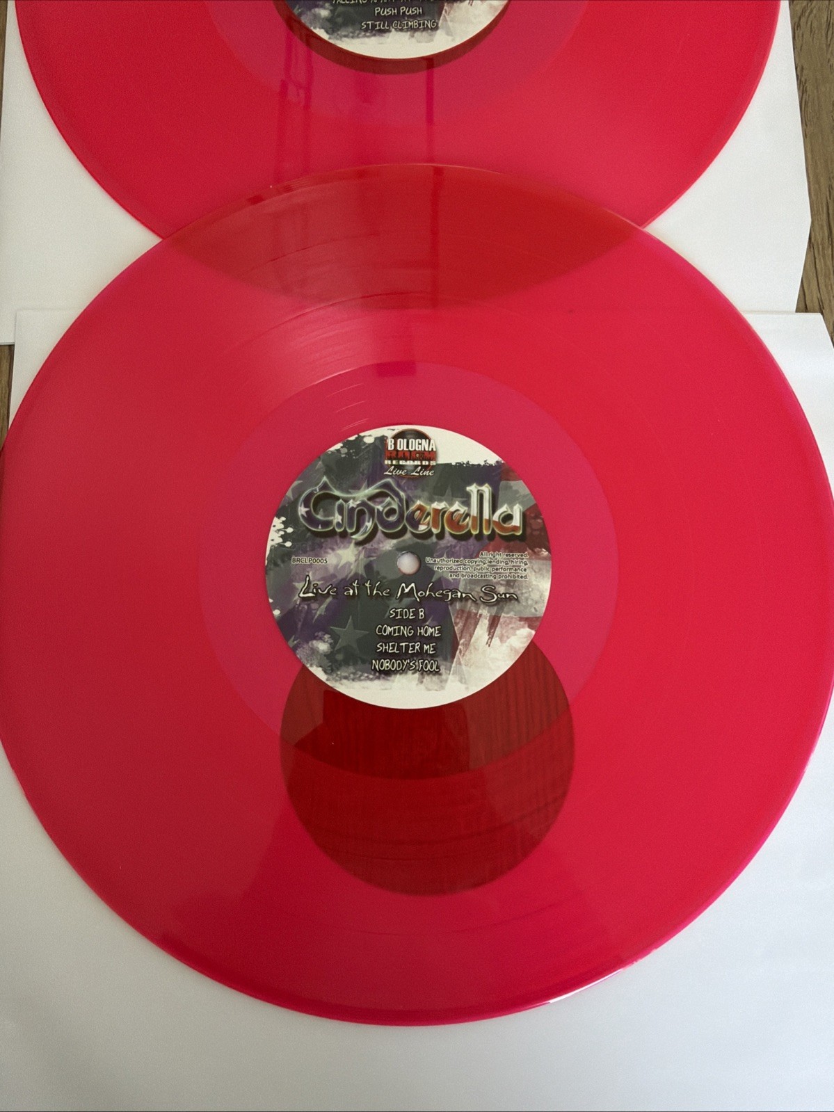 Cinderella Live At The Mohegan Sun 2LP Pink Vinyl #36/500 Ltd Numbered Gatefold