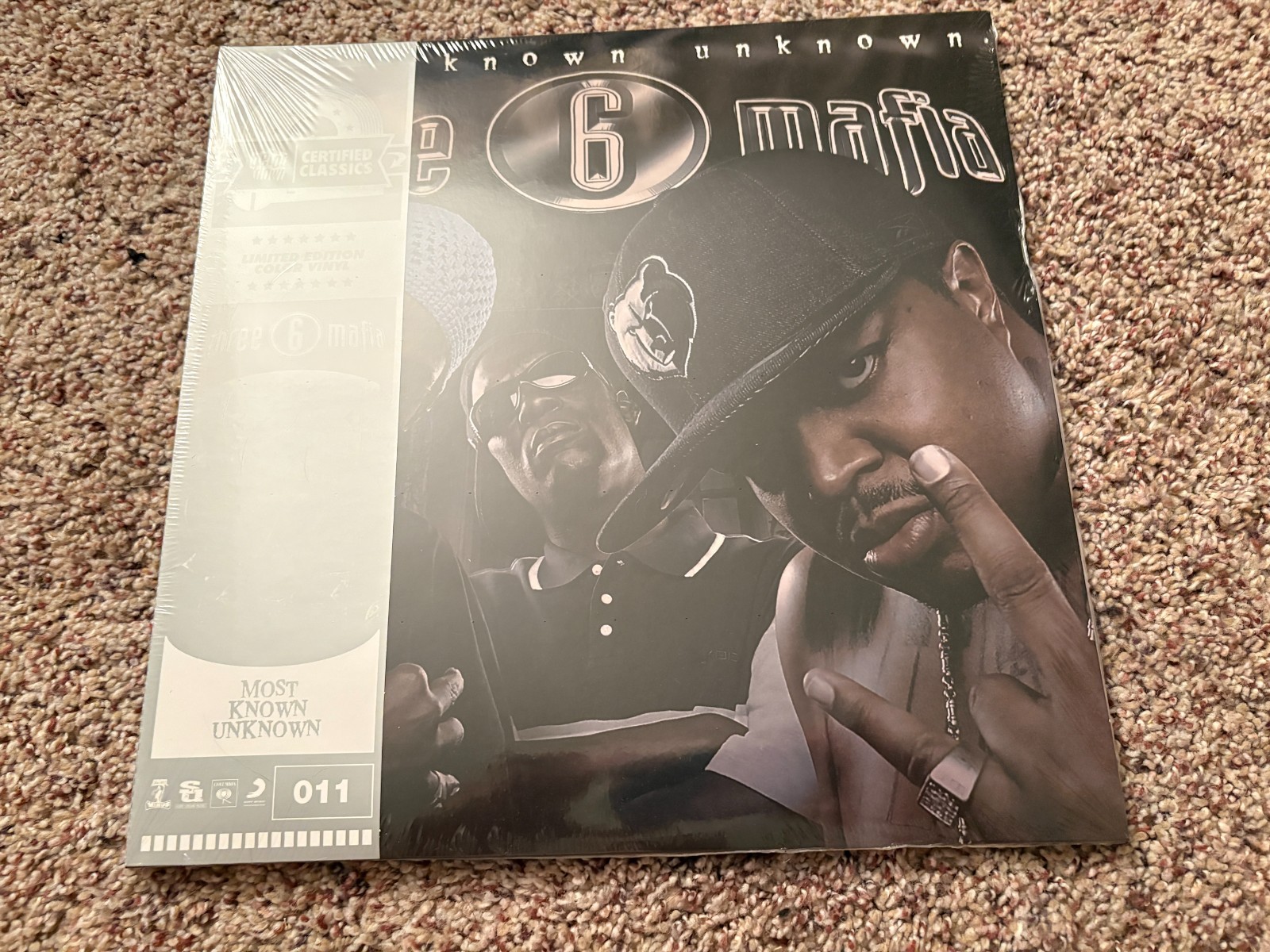 Three 6 Mafia Most Known Unknown LP Silver & Black With OBI x/500 Get On Down