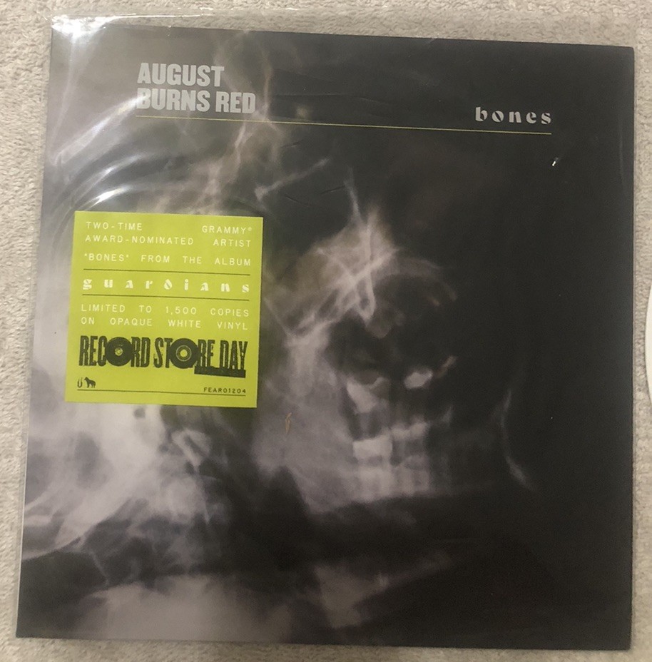 August Burns Red Bones Instrumental 7” Vinyl Record Store Day 1,500 Guardians VG