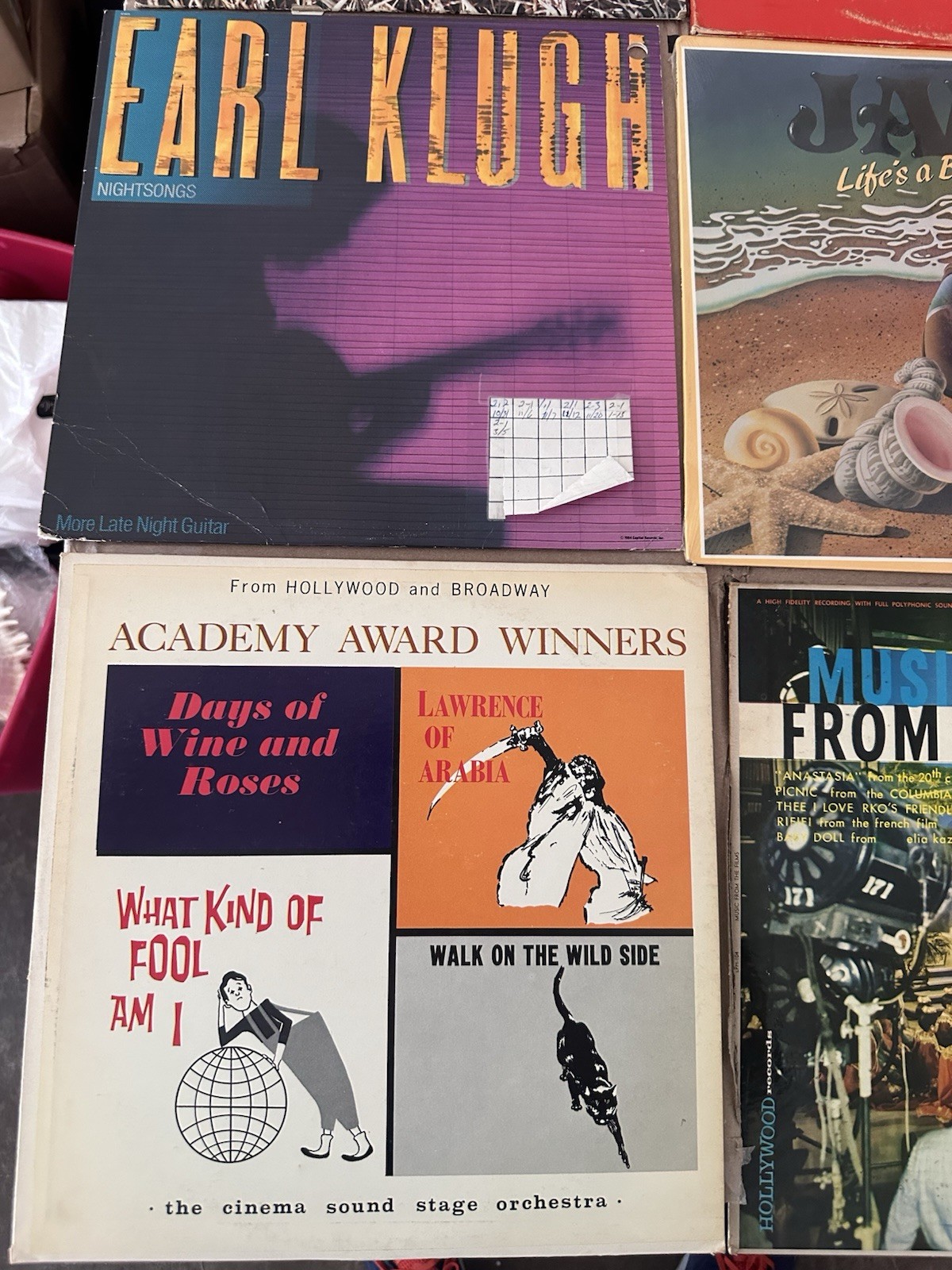 Lot of 10 Vintage Vinyl LP Records Jazz Pop Guitar Soundtrack Vocal Mixed