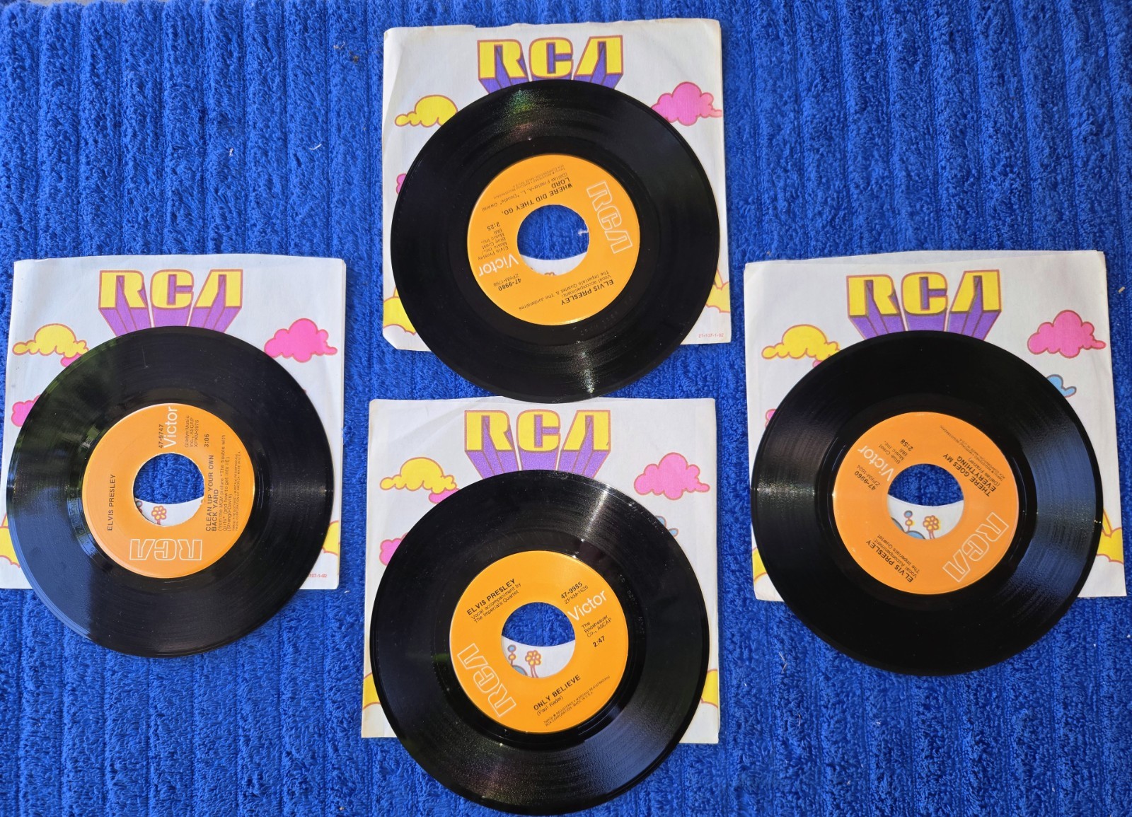 FINAL CHANCE– Elvis Presley 45 RPM RCA Collection Vinyl Lot–$150 OBO ($100 Min)