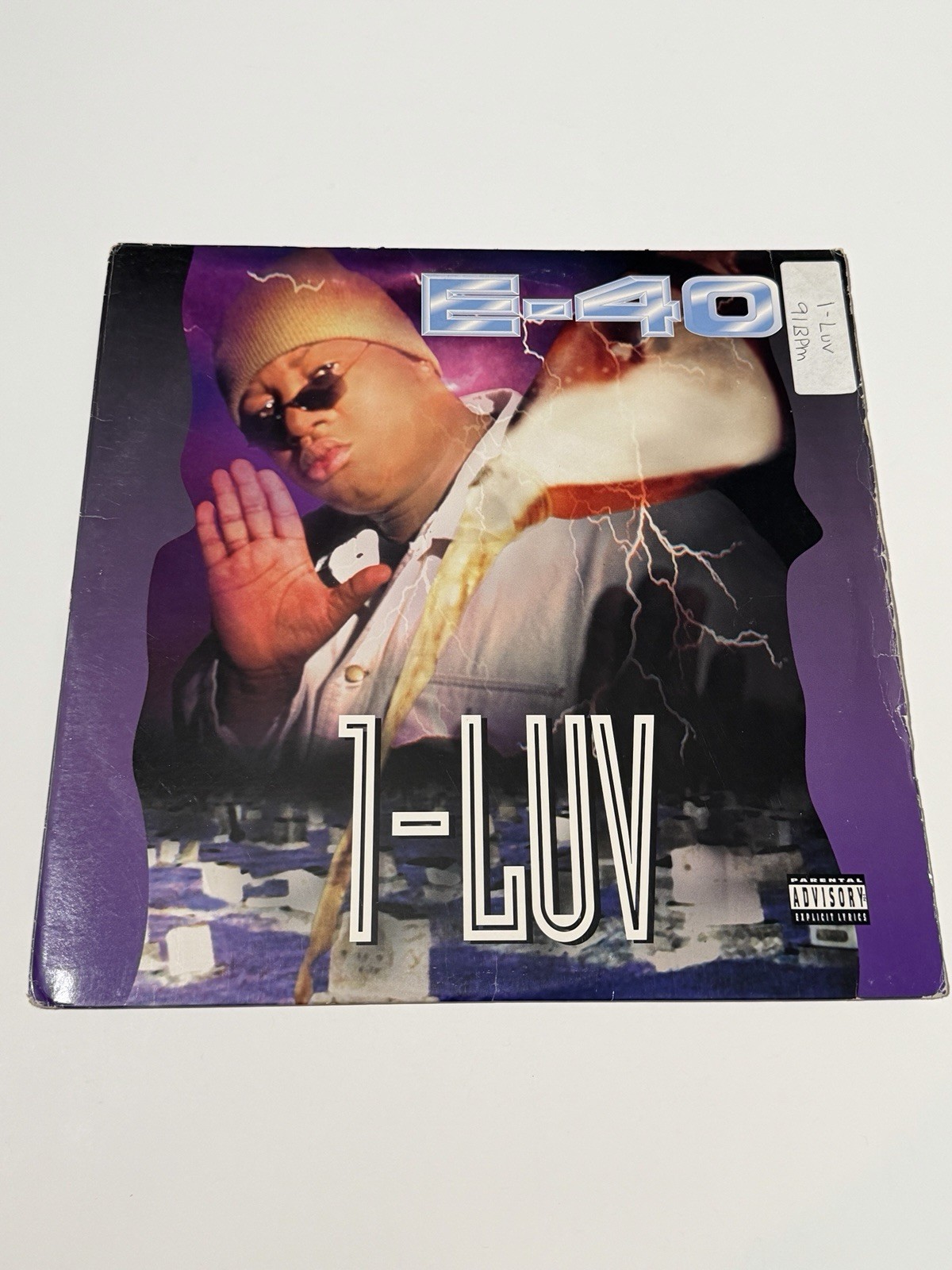 E-40 1-Luv Vinyl 12″ Single Promo Rap Hip-Hop Jive 7241-42288-1