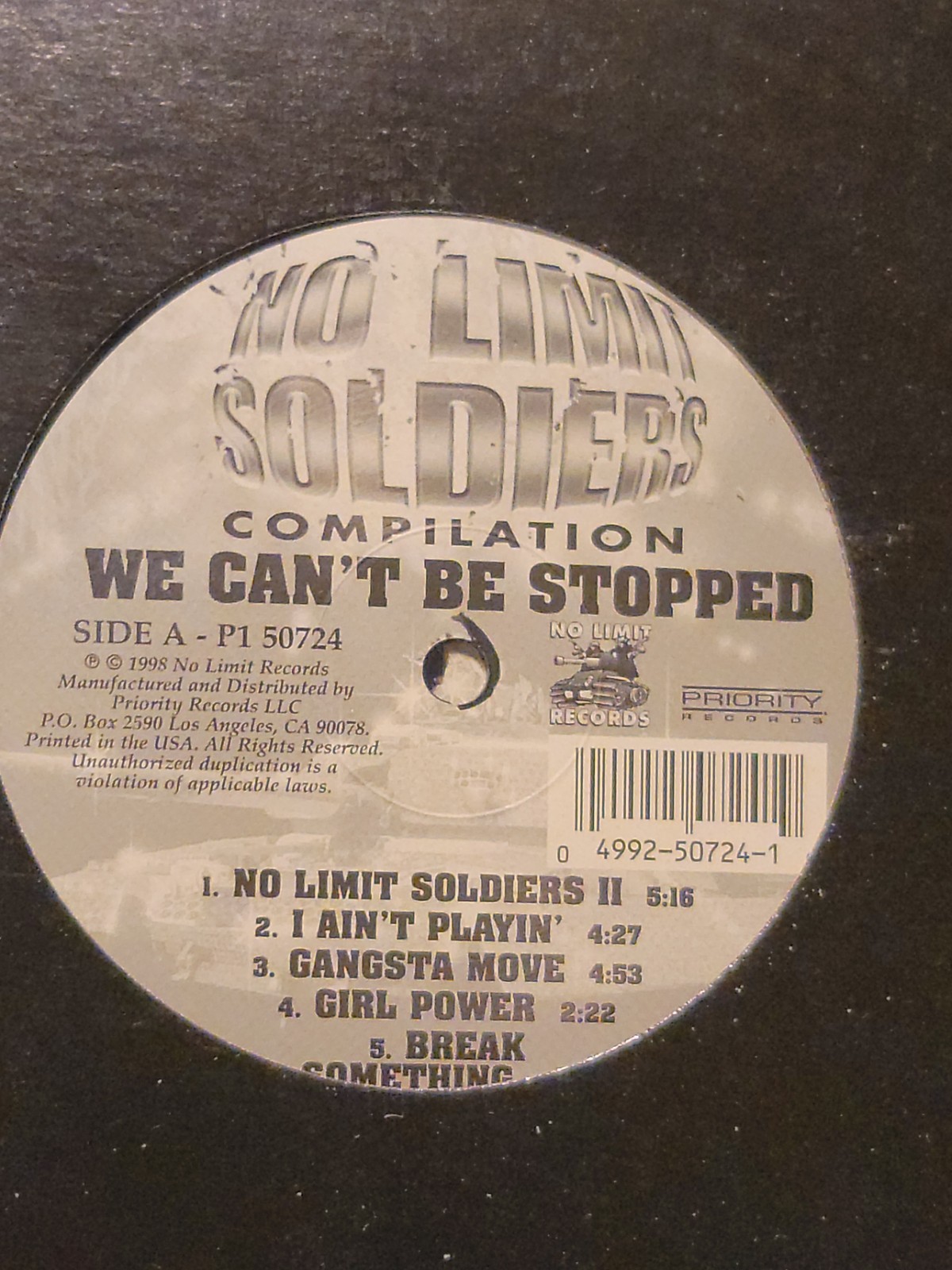 No Limit Soldiers – We Can’t Be Stopped – New Unopened 2LPS Priority Records