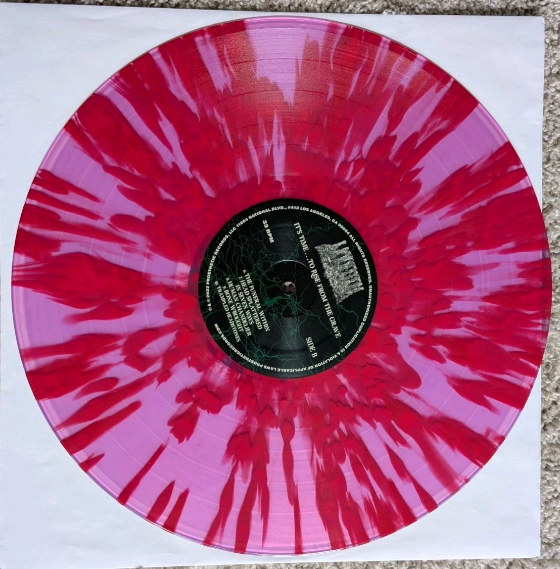 Undeath It’s Time To Rise From Grave LP vinyl Rochester Lilac color death metal