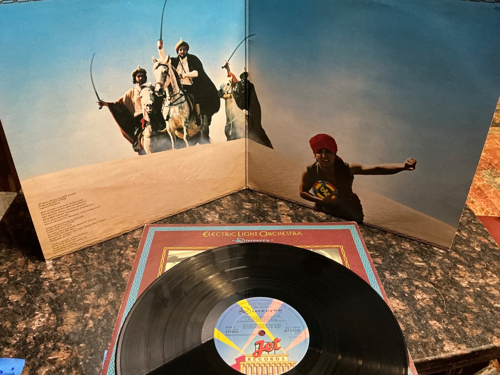 #206 Electric Light Orchestra Discovery LP UK Jet LX 500 EX/VG+ Gatefold Lyric