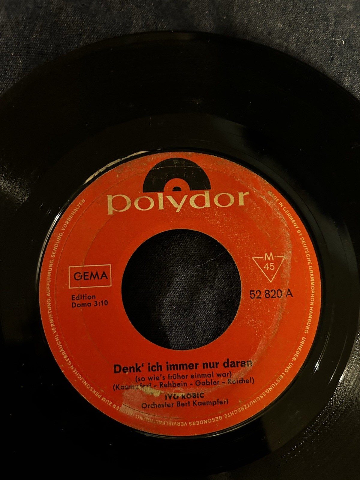 Customusic Background Music Record 2” Center Hole 9” Record (16 2/3 RPM) C9f 14