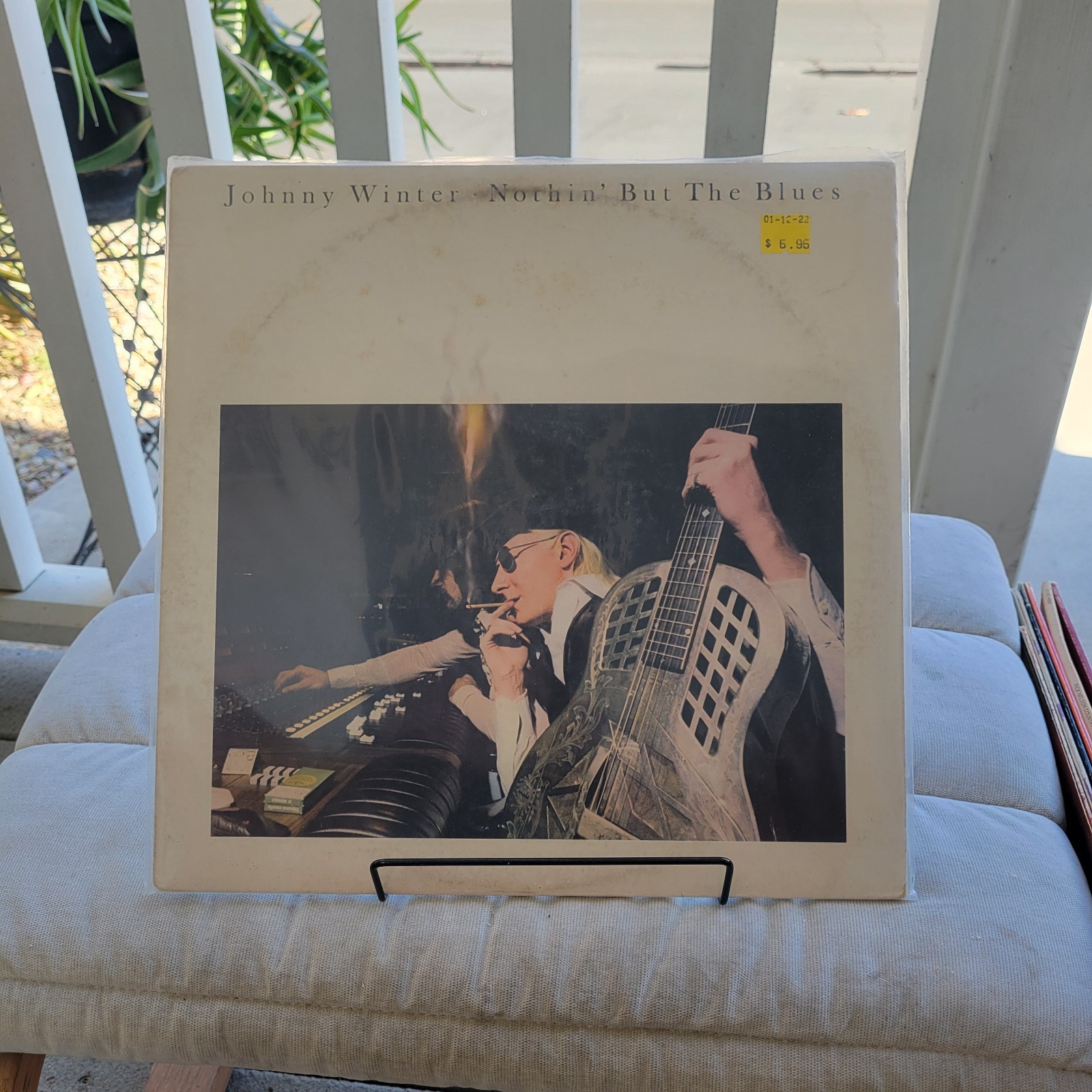 JOHNNY WINTER, Nothin’ But The Blues LP, 1977 Blue Sky, PZ 34813 Vinyl VG+
