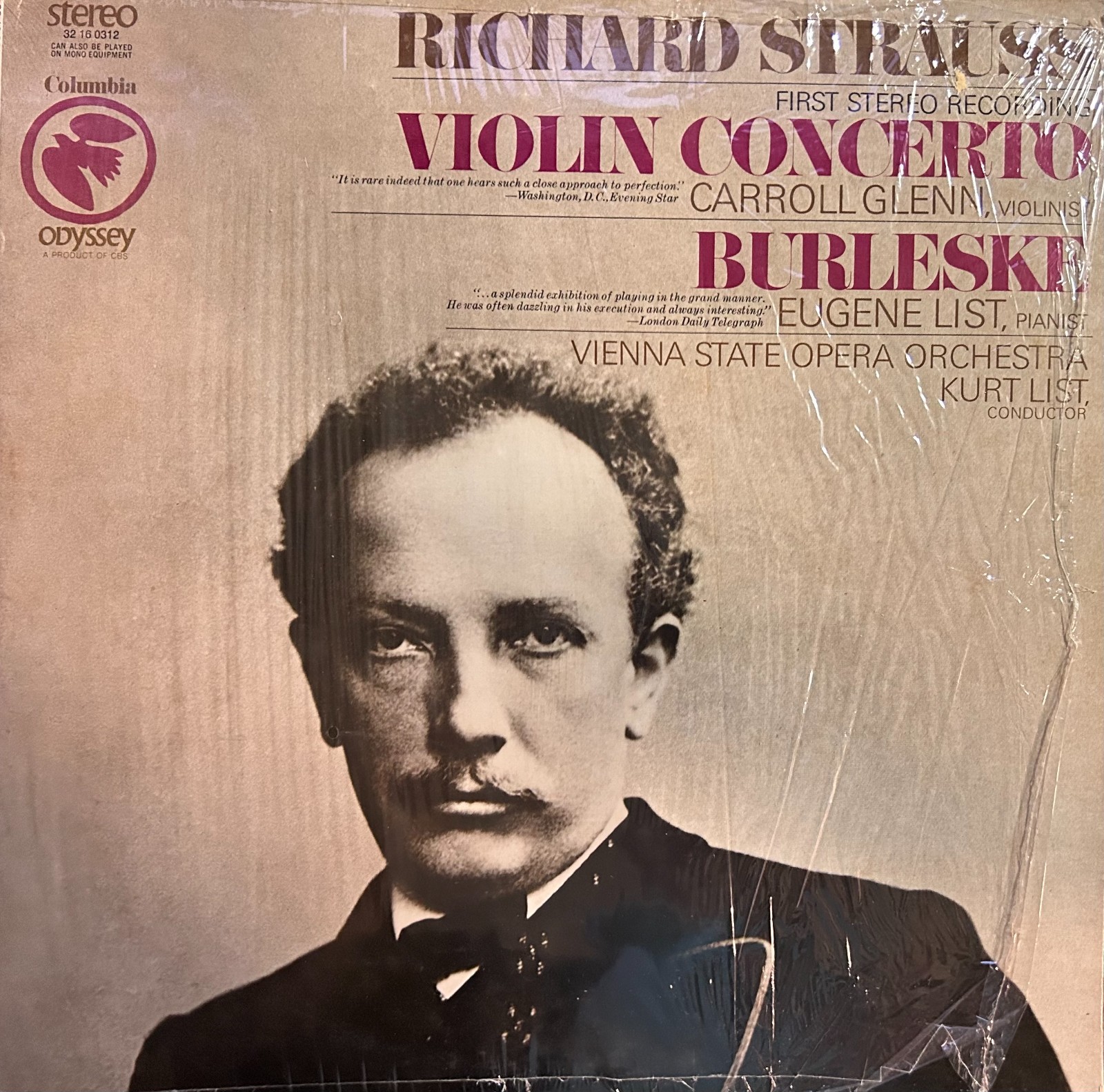 Classic Music Vinyl Records – STRAUSS: Violin Concerto & Burleske NM
