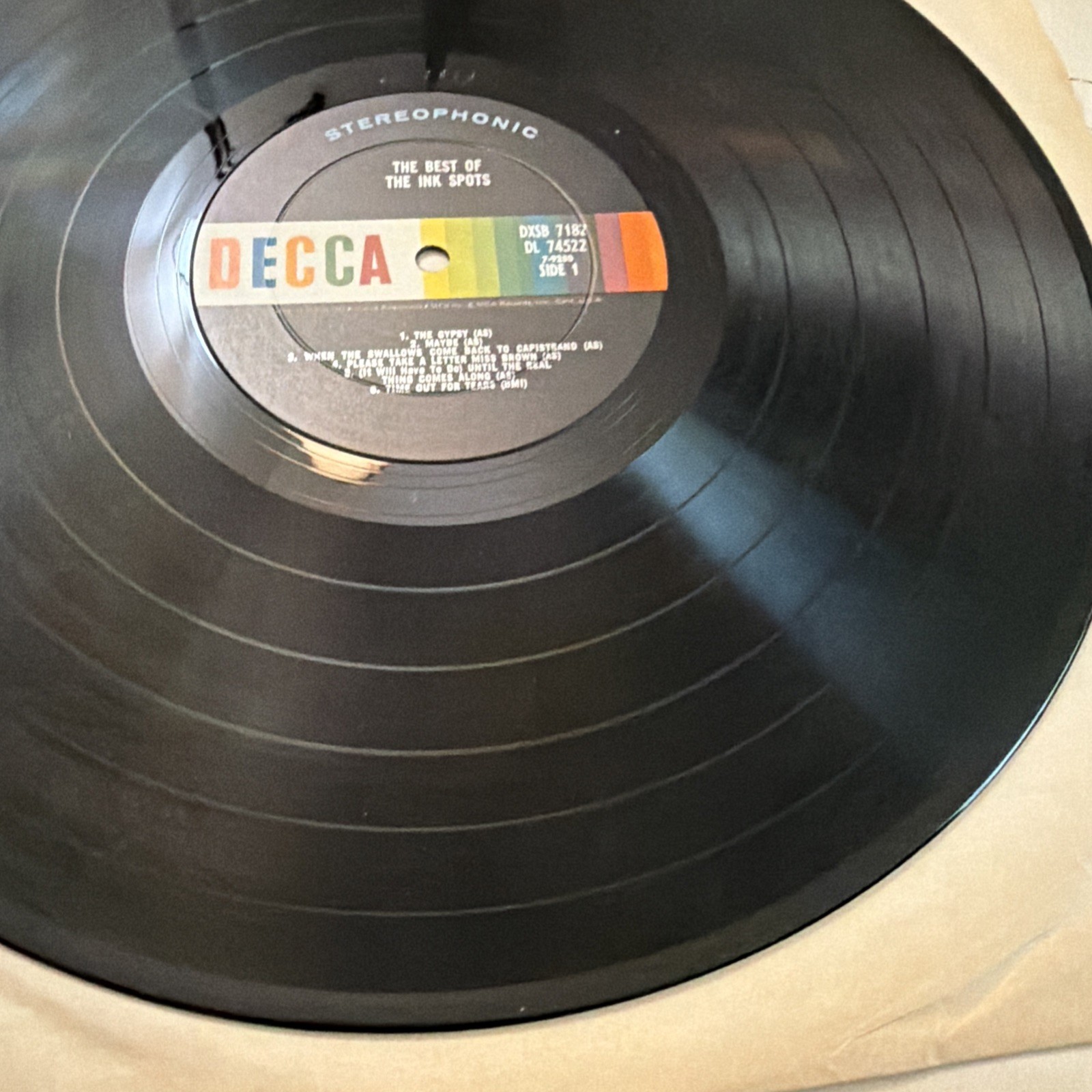 Decca Records The Best of The Ink Spots Vinyl 2 LP Stereo DXSB 7182 (pl47)