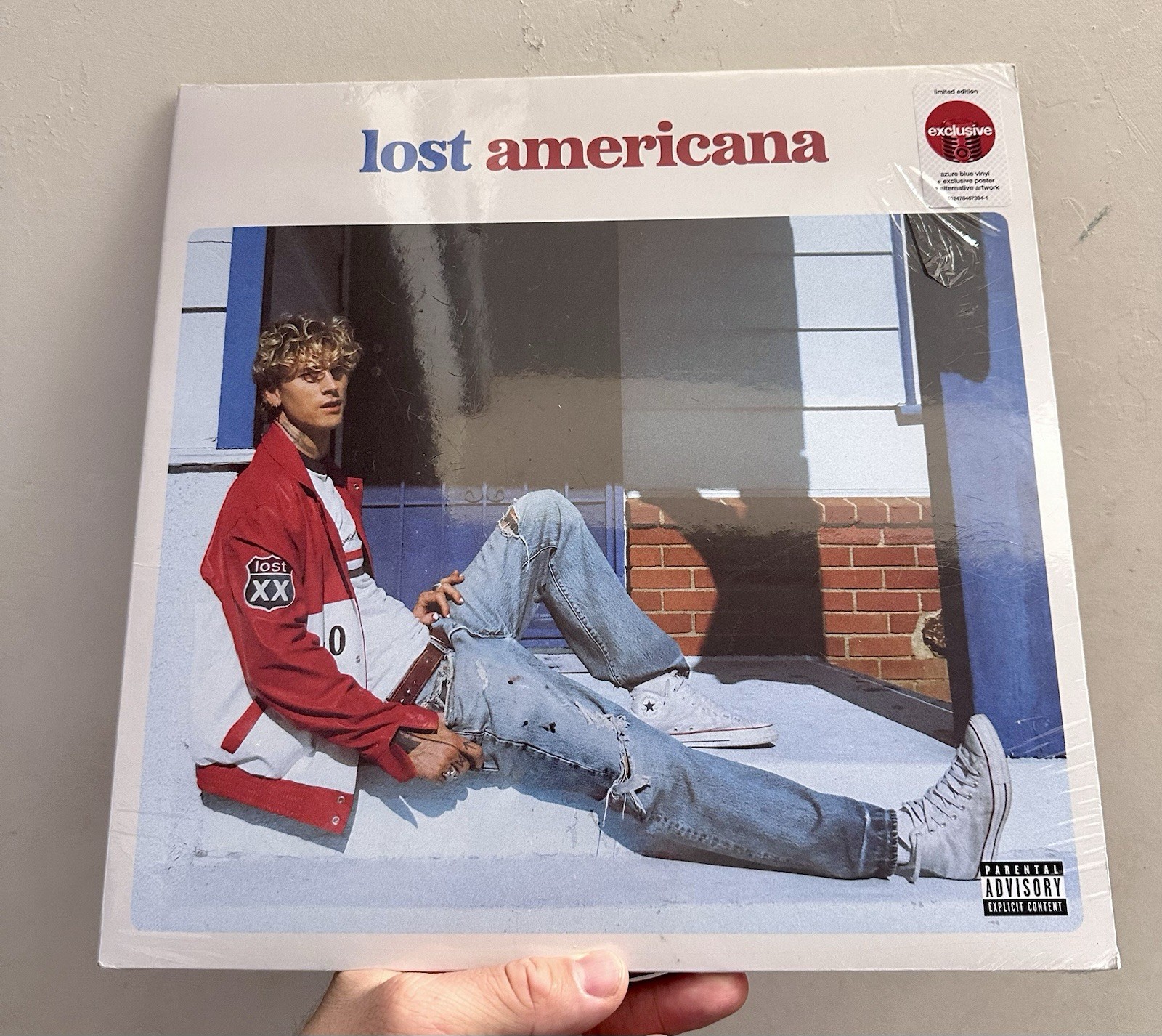 MGK Lost Americana Azure Blue Vinyl LP Alt Cover NEW Sealed Target Exclusive