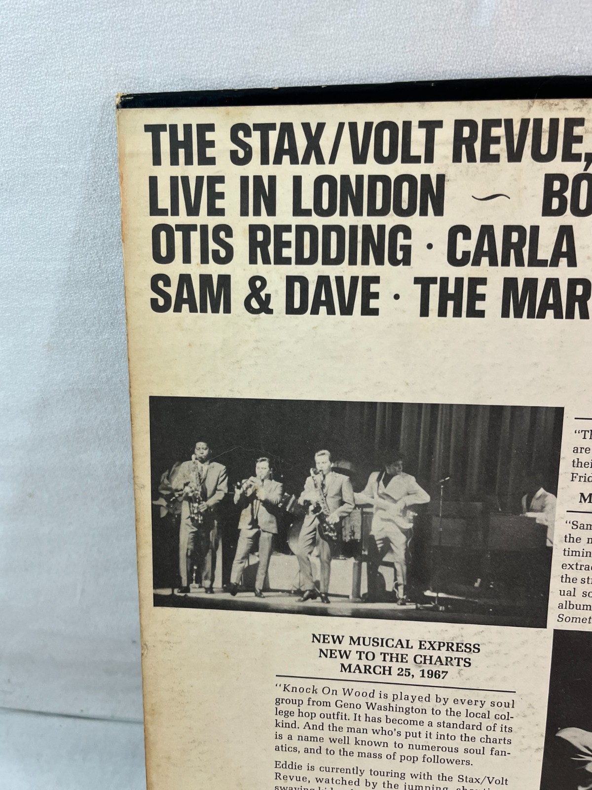 LP The Stax Volt Revue Volume One Live In London STAX S721 (G+/VG Vinyl)