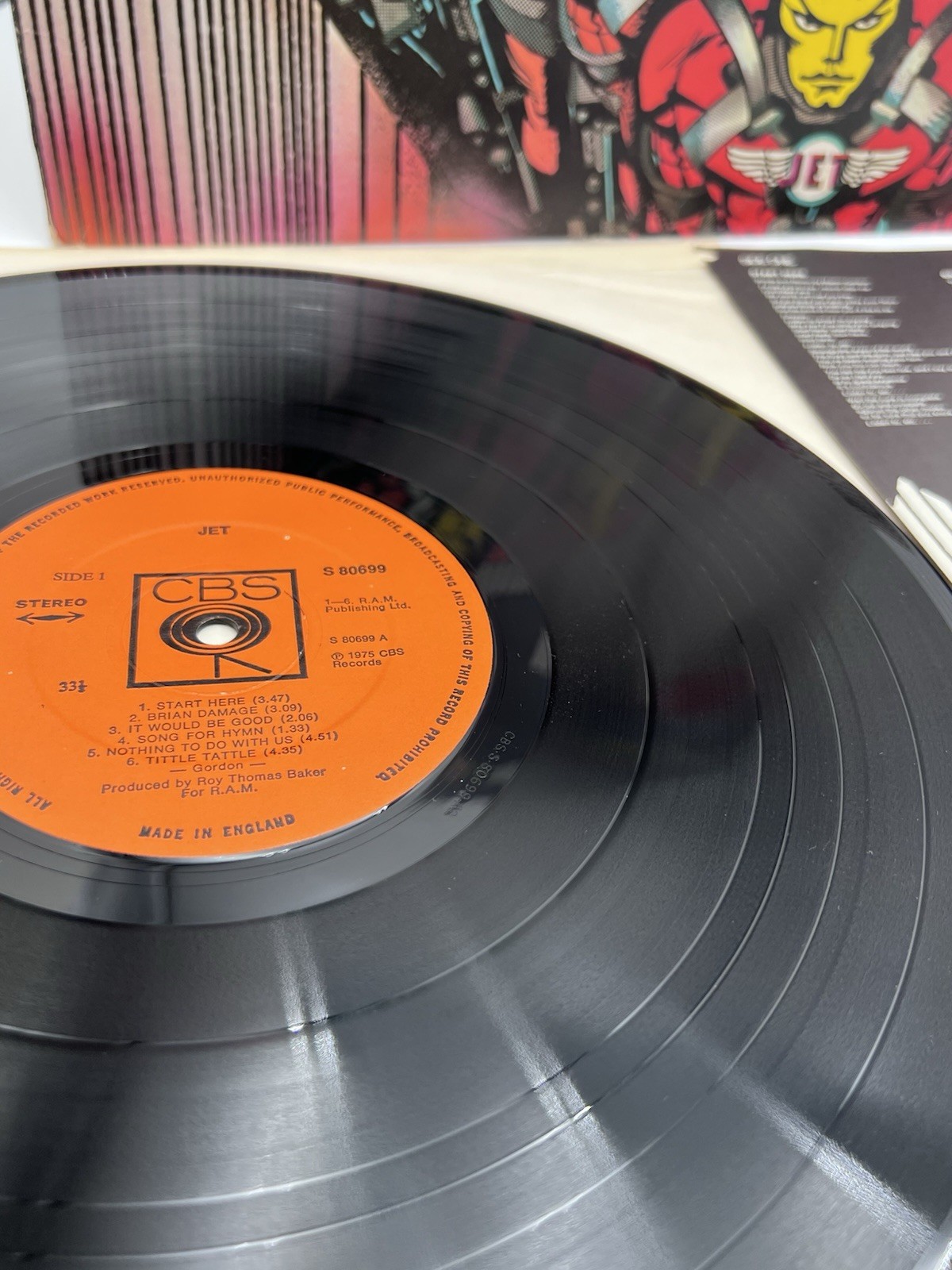 JET JET 1975 Import UK Jem FIRST PRESS VINYL LP CBS80699 33 RPM