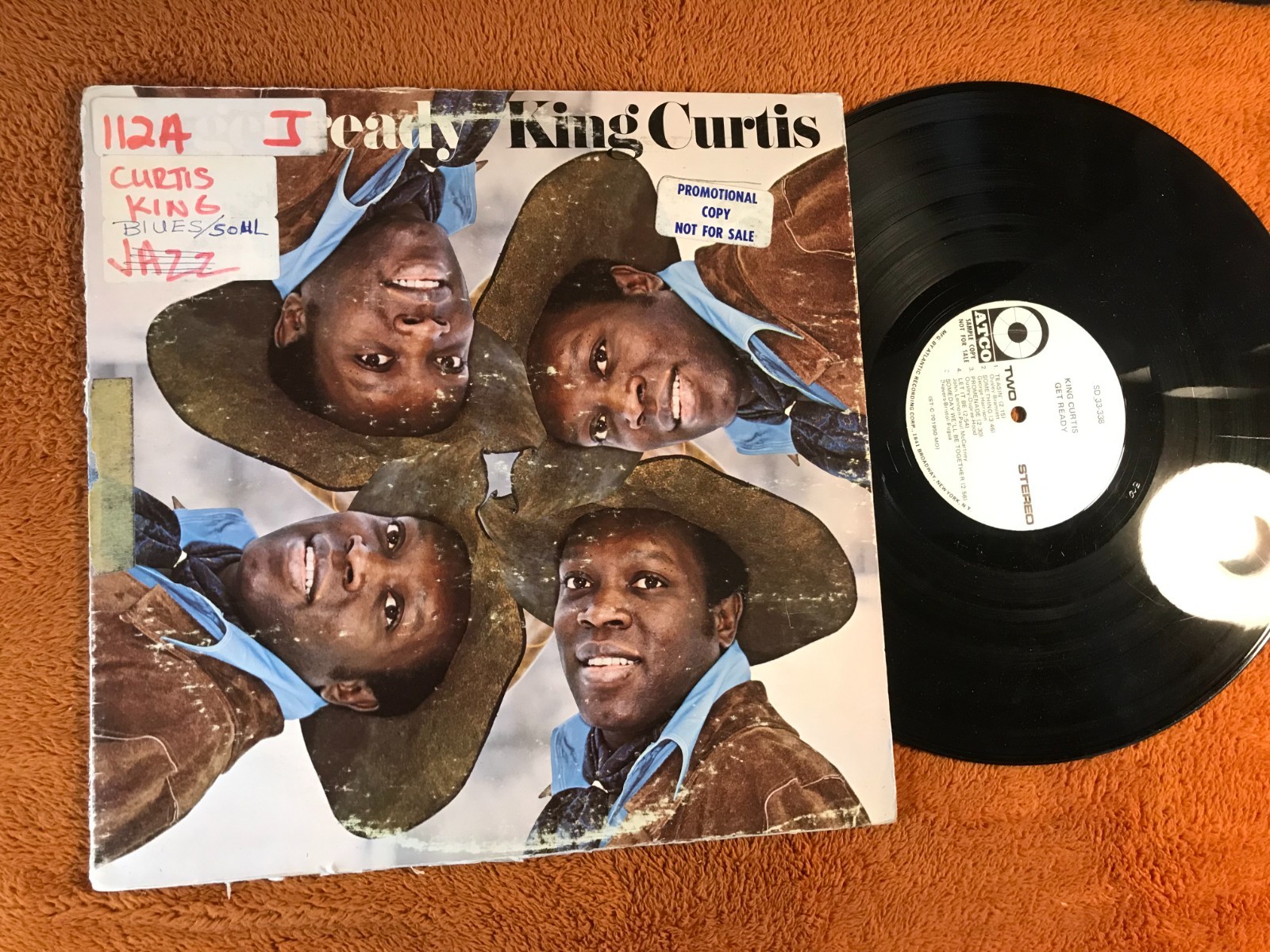 King Curtis LP Get Ready Promo ATCO SD-33338 Funk Jazz 1970 Vinyl blues soul