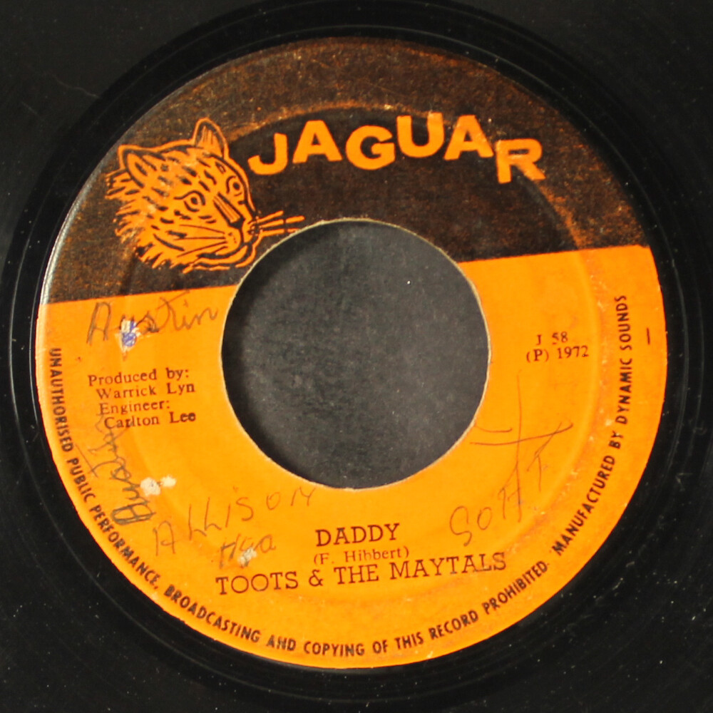 TOOTS & MAYTALS: it was written down / daddy JAGUAR 7″ Single 45 RPM Jamaica