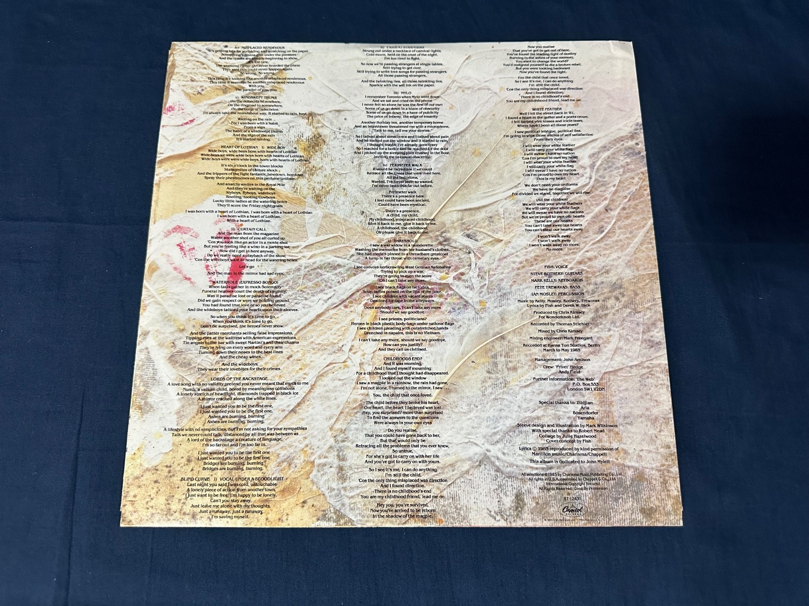OG 🔥MARILLION “Misplaced Childhood” PROMO Limited 1st US Press Hype OIS Prog