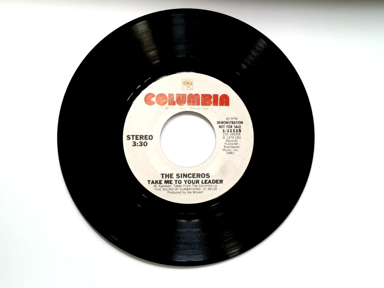 The Sinceros – Take Me To Your Leader 1979 Columbia 45 7″ Vinyl Record New Wave