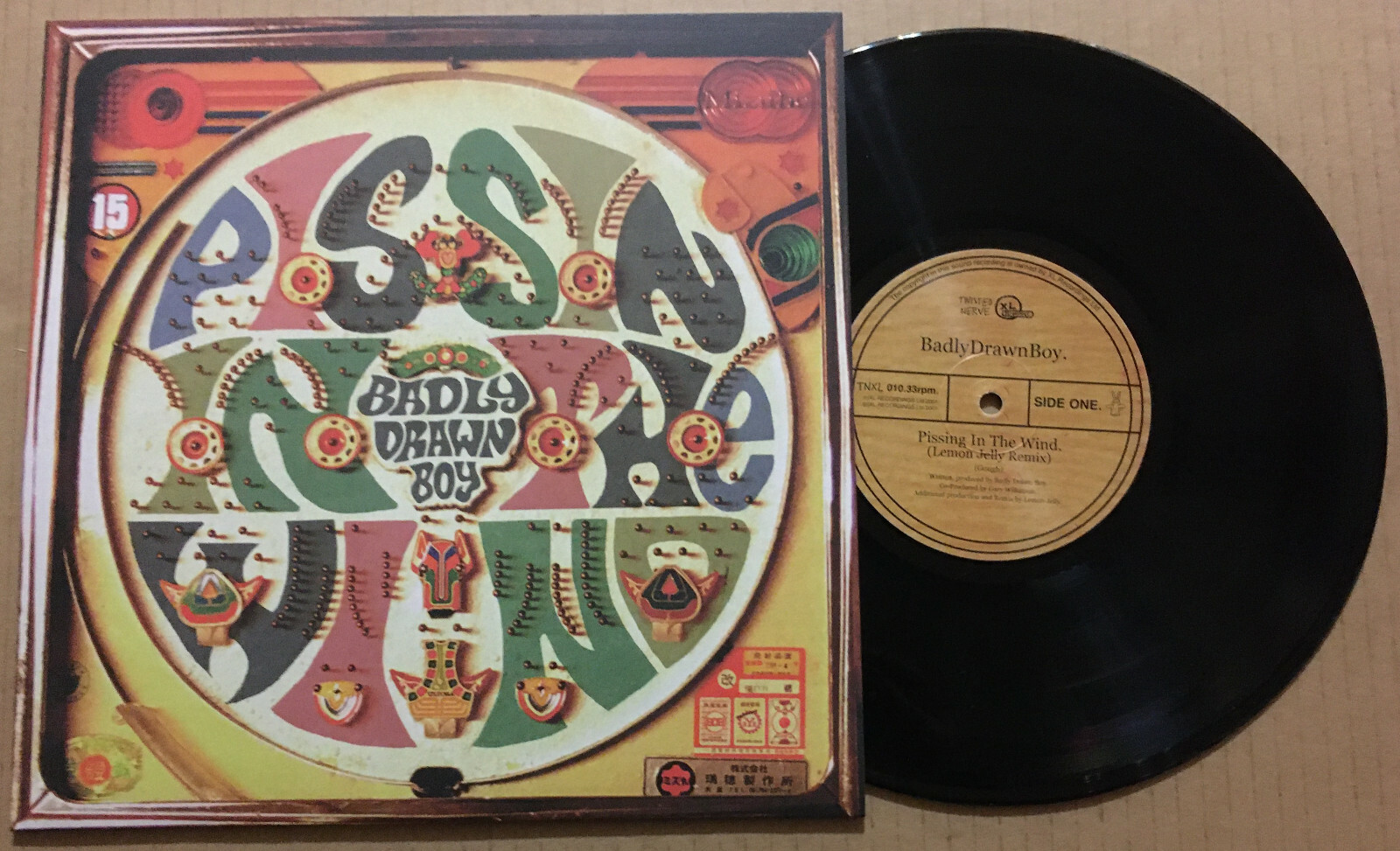 BADLY DRAWN BOY Pissing in wind RARE REMIXES 10 INCH vinyl Single Lemon Jelly
