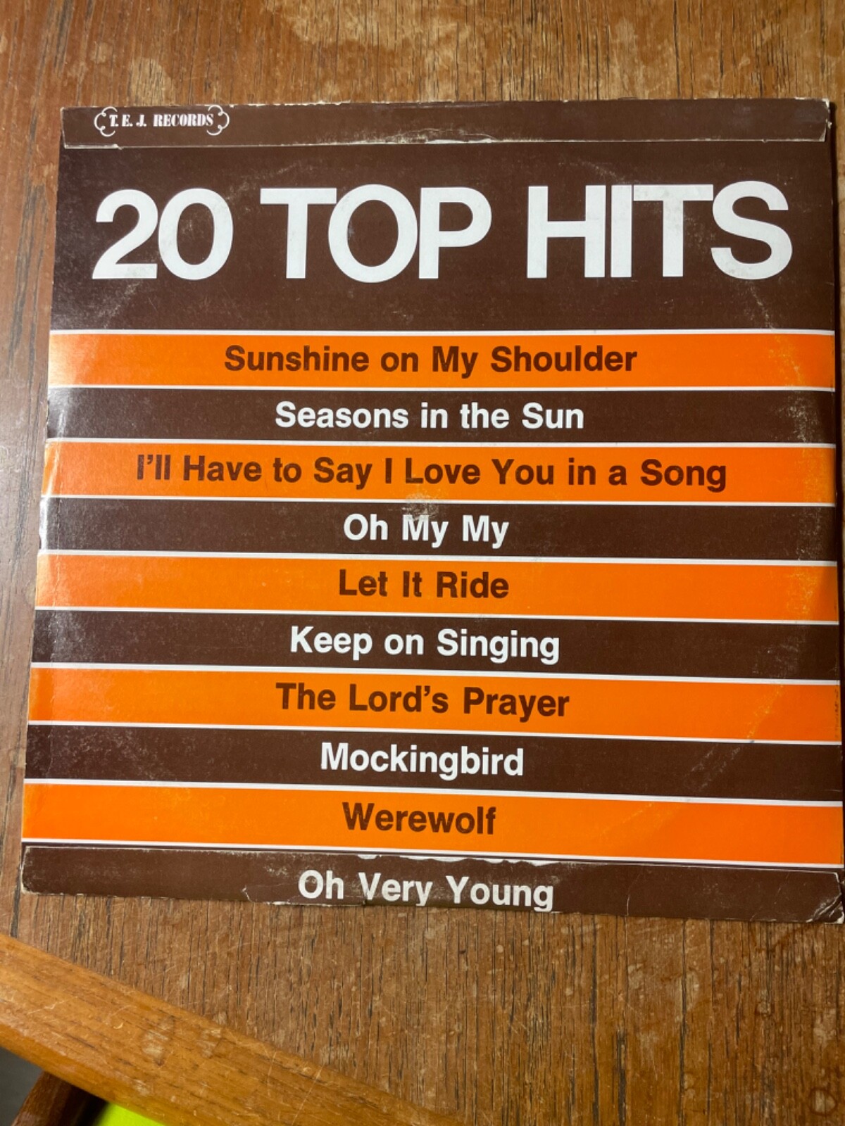 20 Top Hits – 2X-LP T.E.J. Records – TEJ-100 – Comp 1974 VG