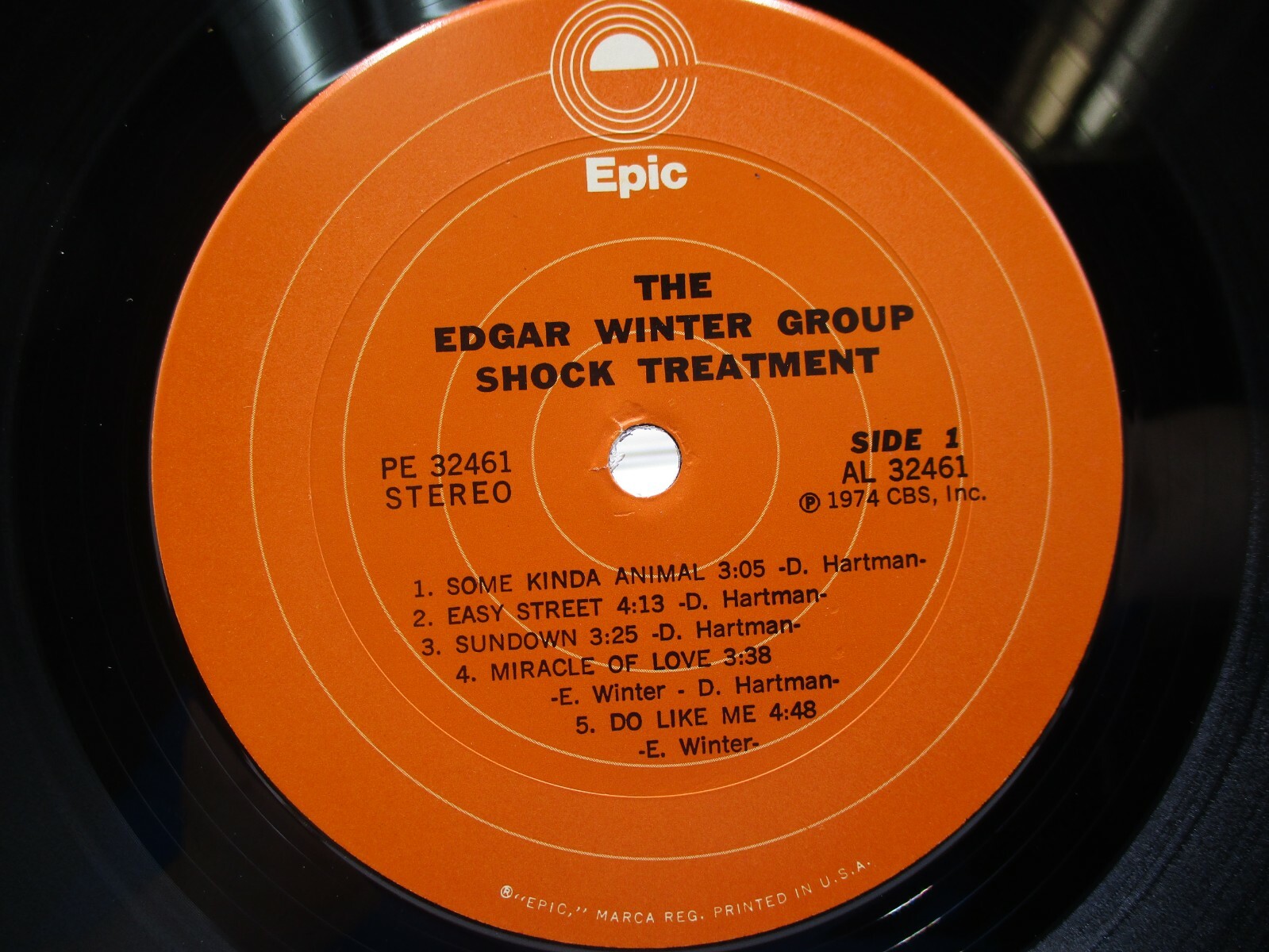 EDGAR WINTER GROUP Shock Treatment PE 32461 LP NM c VG+ Ultrasonic Clean.
