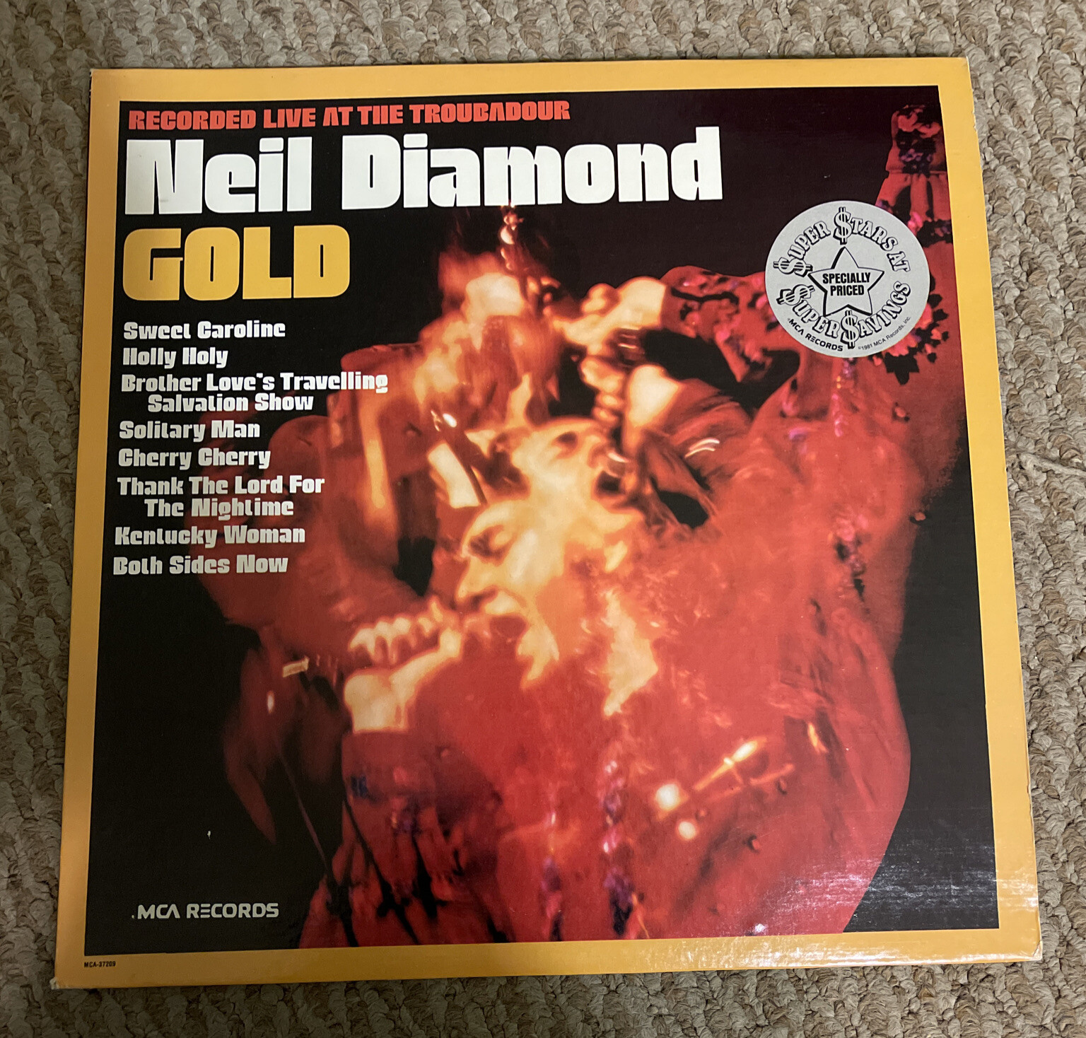 Neil Diamond Gold: Live at the Troubadour (1970) Vinyl LP • Sweet Caroline