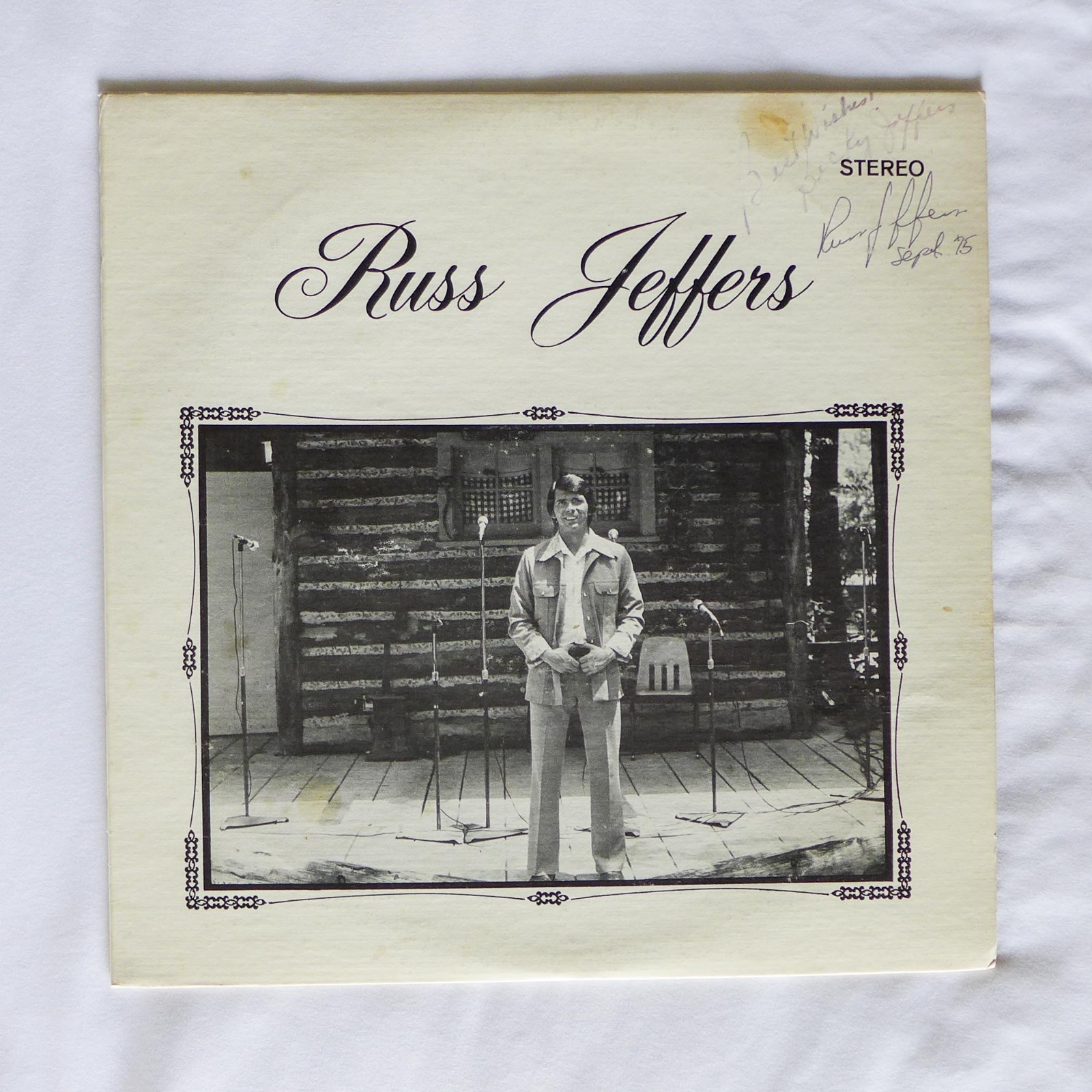 Russ Jeffers Opryland Stereo LP 1975 Autographed Private Press Country Gospel
