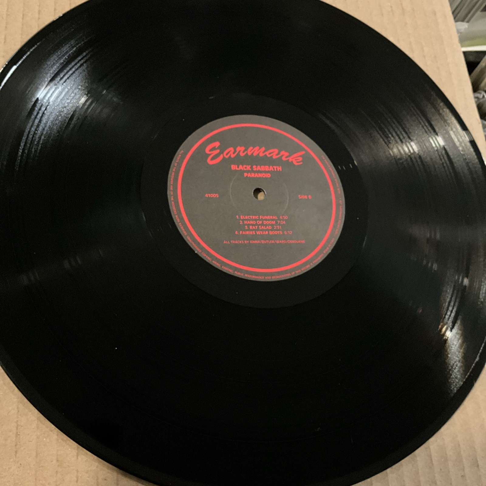Black Sabbath – Paranoid LP 2005 Earmark – DMM41005 [180g Gatefold] EX/EX *IT