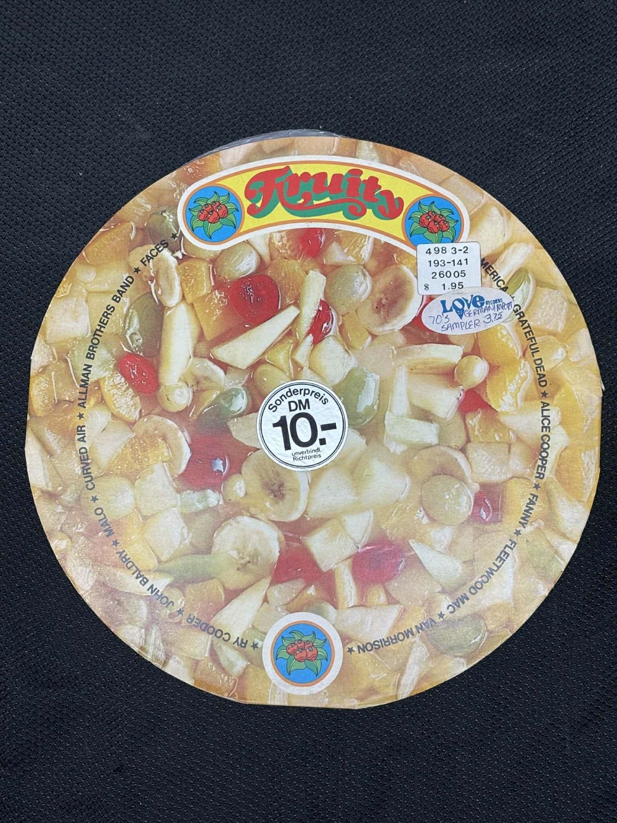 Fruity – Warner Bros Sampler Picture Disc LP Germany WB 26 005 S Alice Cooper