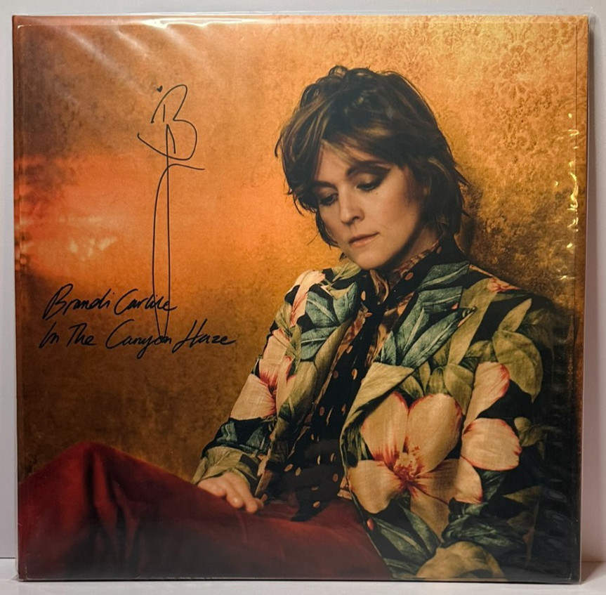 Brandi Carlile In the Canyon Haze Teal Orange Signed Vinyl