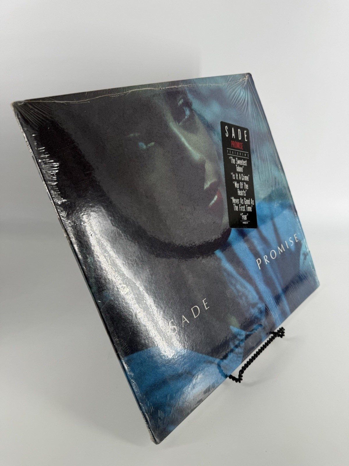 SADE RECORD “PROMISE” 1985 (PC 32005) LYRICS & HYPE STICKER 1985 CBS/ PORTRAIT