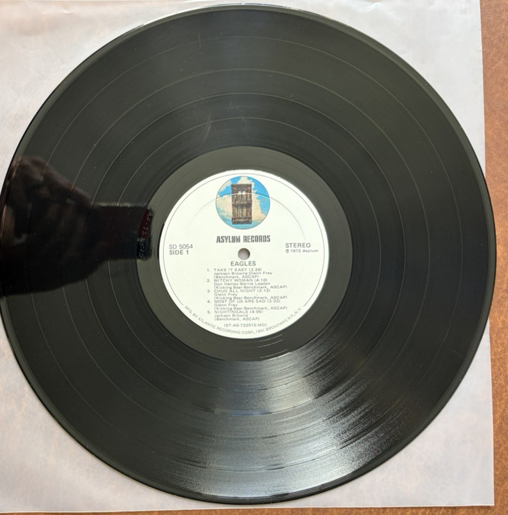 First Press EAGLES “Eagles” Debut Album LP Vinyl Asylum SD 5054 Plays VG+