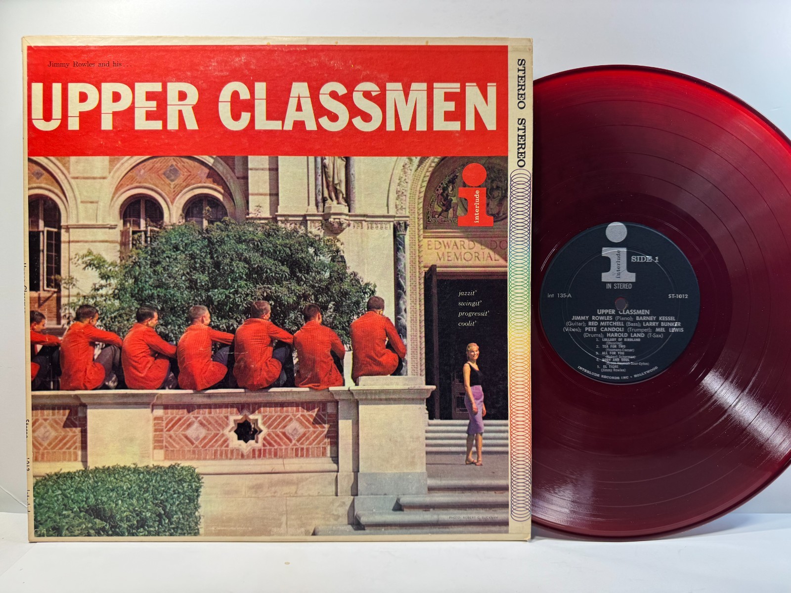 Jazz LP JIMMY ROWLES Upper Classmen Interlude 1959 rare Red Translucent VG+