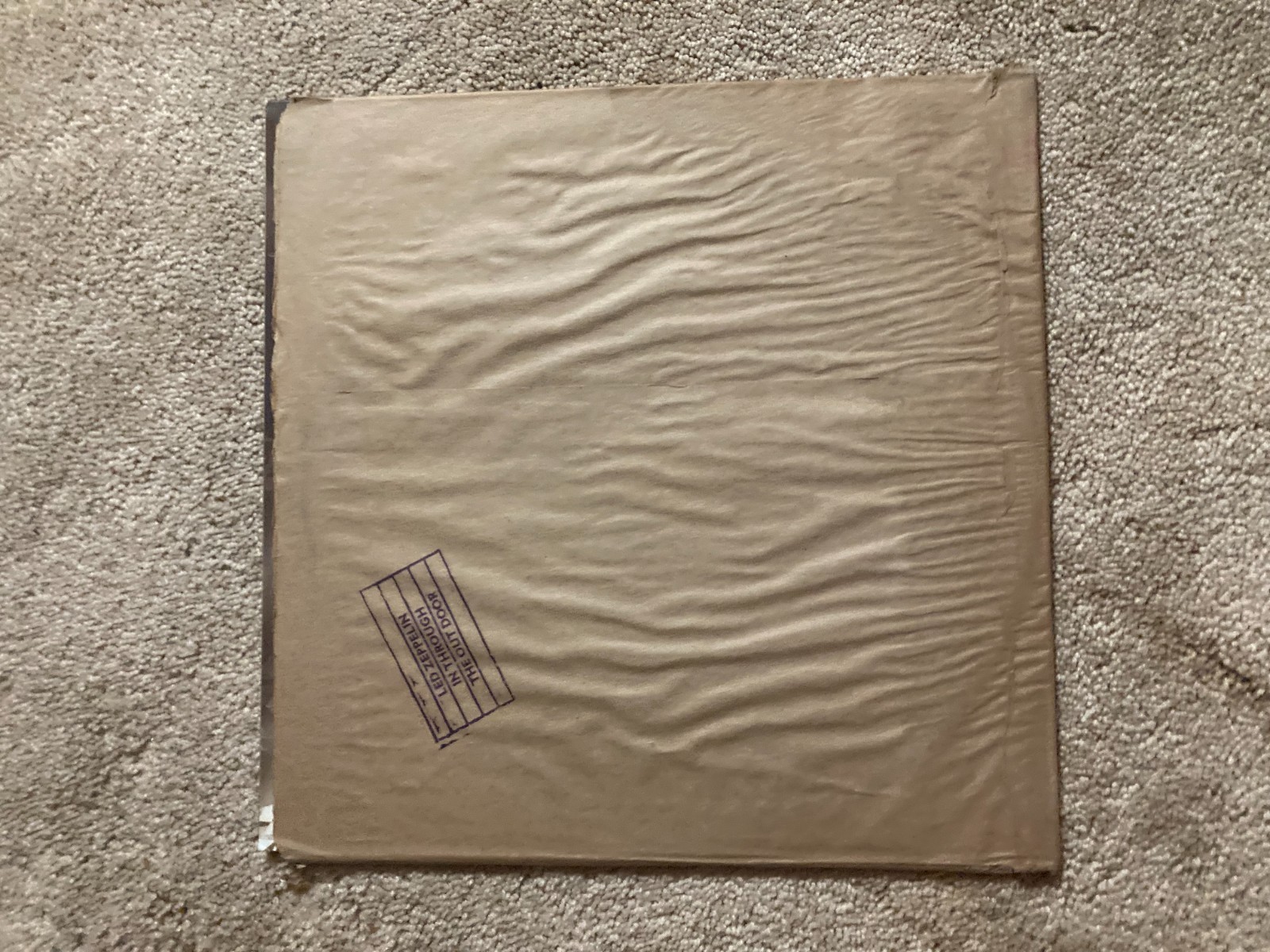 LED ZEPPELIN – IN THROUGH THE OUT DOOR 1979 Paper Bag “F” variant VG+/VG+