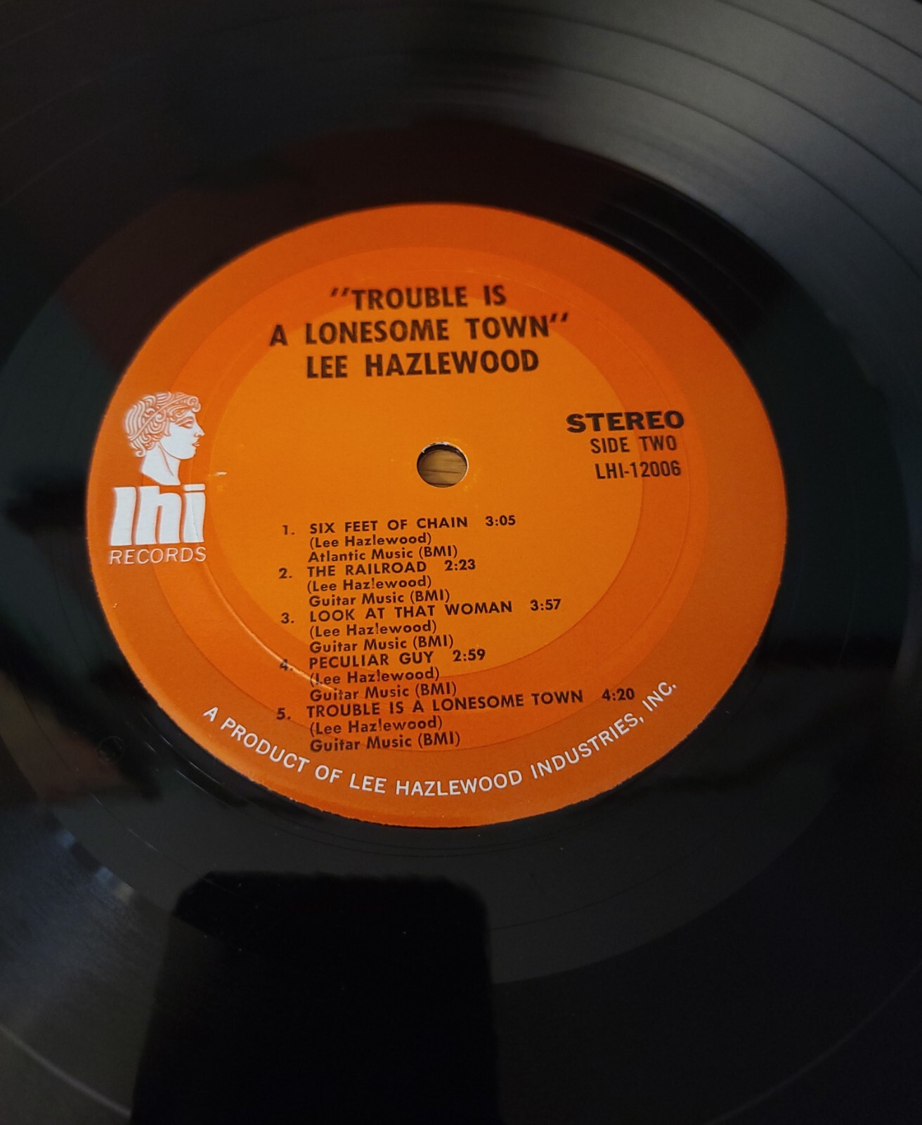 Lee Hazlewood Trouble Is A Lonesome Town 1969 LHI Records Rock LP