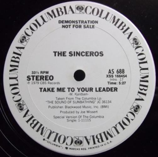 The Sinceros – Take Me To Your Leader (12″, Promo) (Very Good Plus (VG+)) 361018