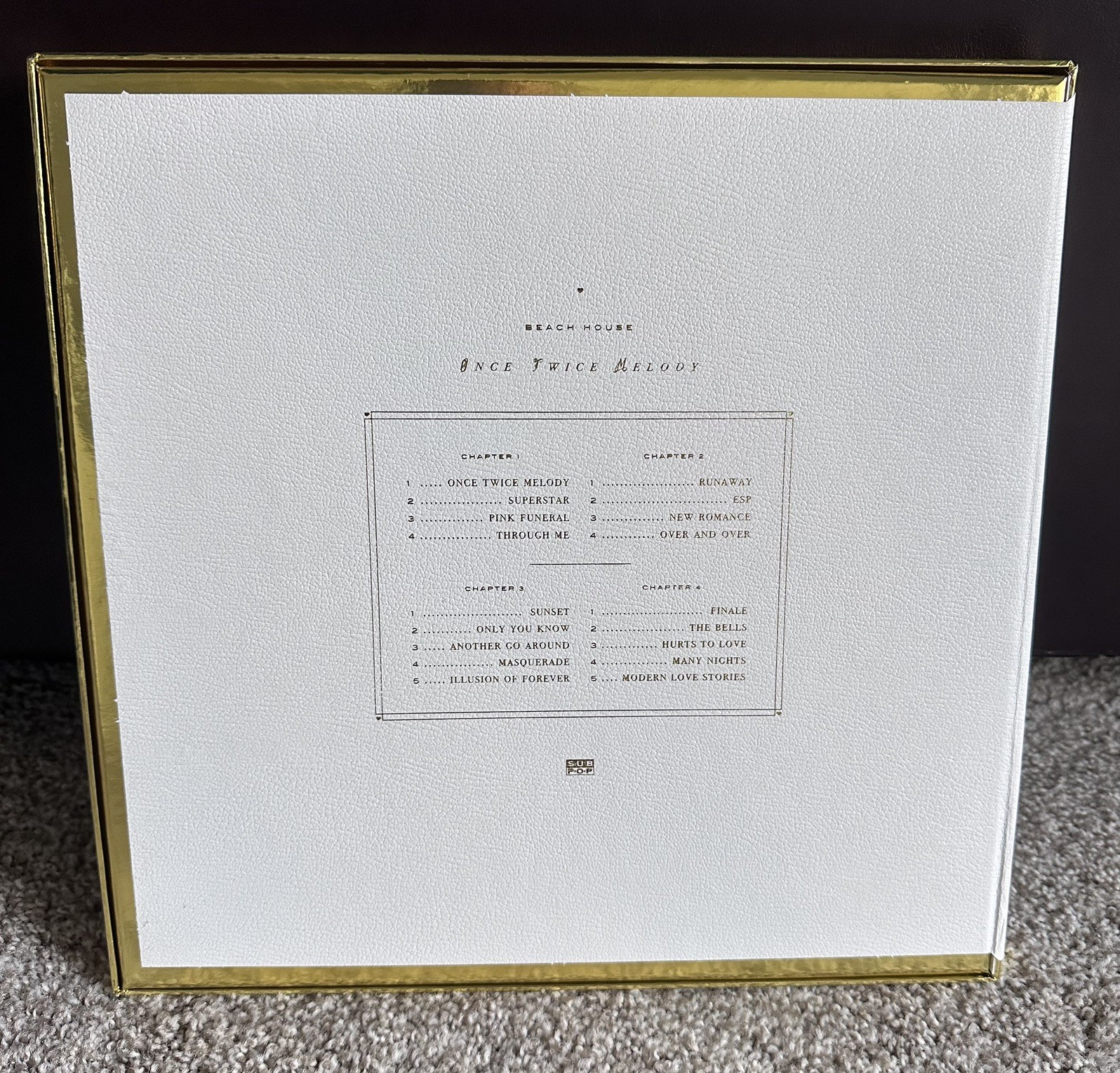 Beach House – Once Twice Melody Deluxe Gold Box Set Clear Vinyl 2-LP NEW MINT
