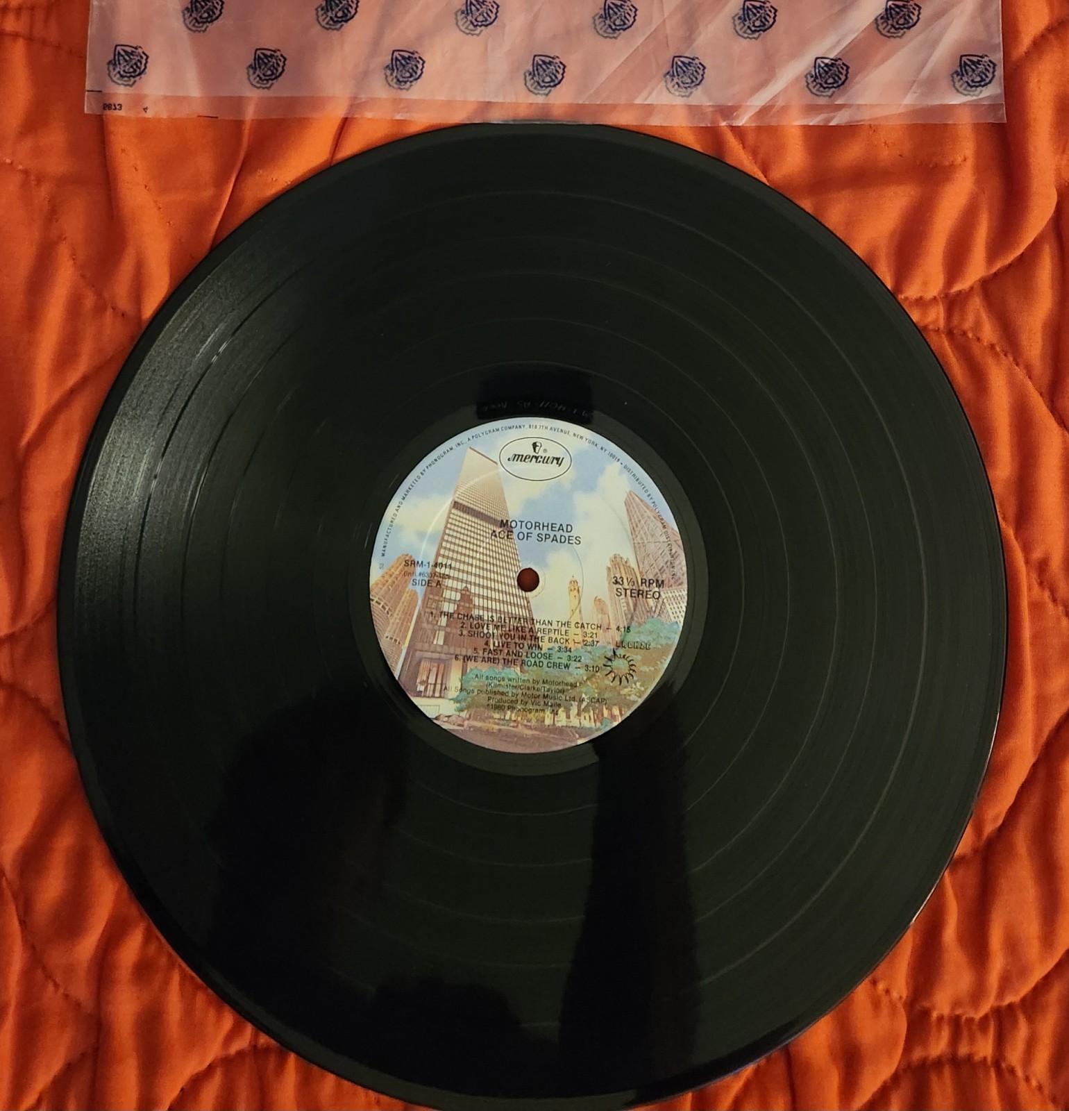 MOTORHEAD -ACE OF SPADES- Mercury Bronze Records 1980 orginal pressing vintage