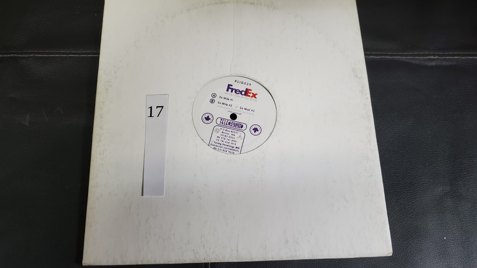 DJ Electronic vinyl Fredex – rare/collectable