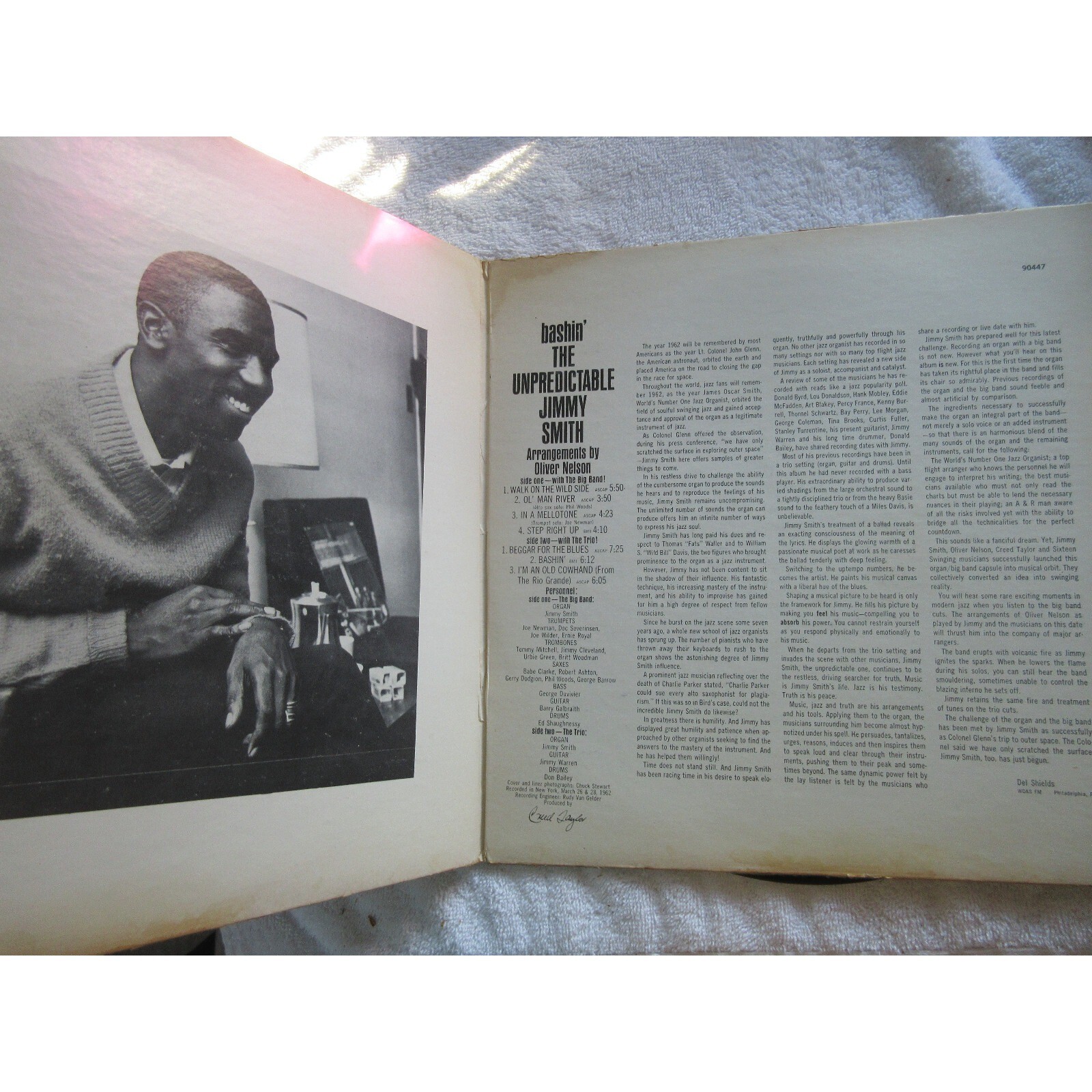 Jimmy Smith Bashin’ The Unpredictable Jimmy Smith With Oliver Nelson LP