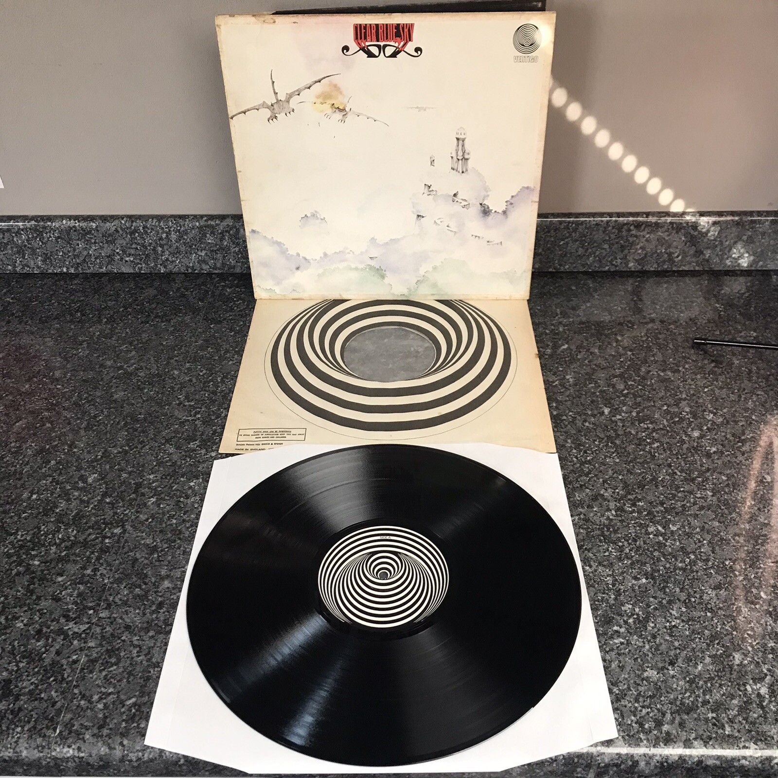 RARE LP CLEAR BLUE SKY SELF TITLED DEBUT ALBUM 6360 013 UK 1ST PRESS 1970 VG+/NM