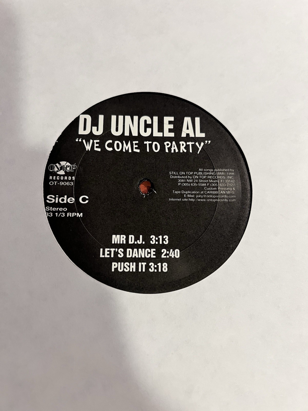 DJ UNCLE AL “WE COME TO PARTY” 1998 2X VINYL LP ALBUM CREEP DOG, P-NUT
