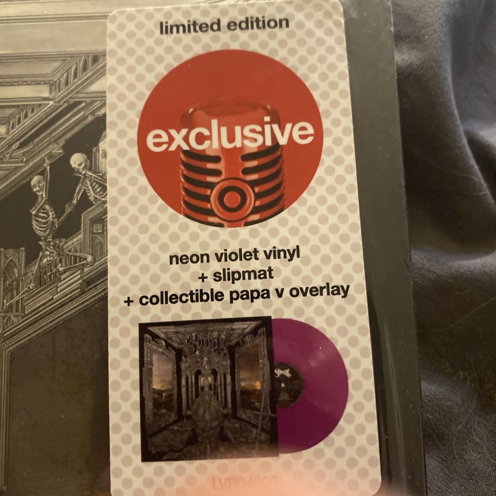 Ghost – Skeleta (Target Exclusive, NEON VIOLET Vinyl) W/Papa V Overlay