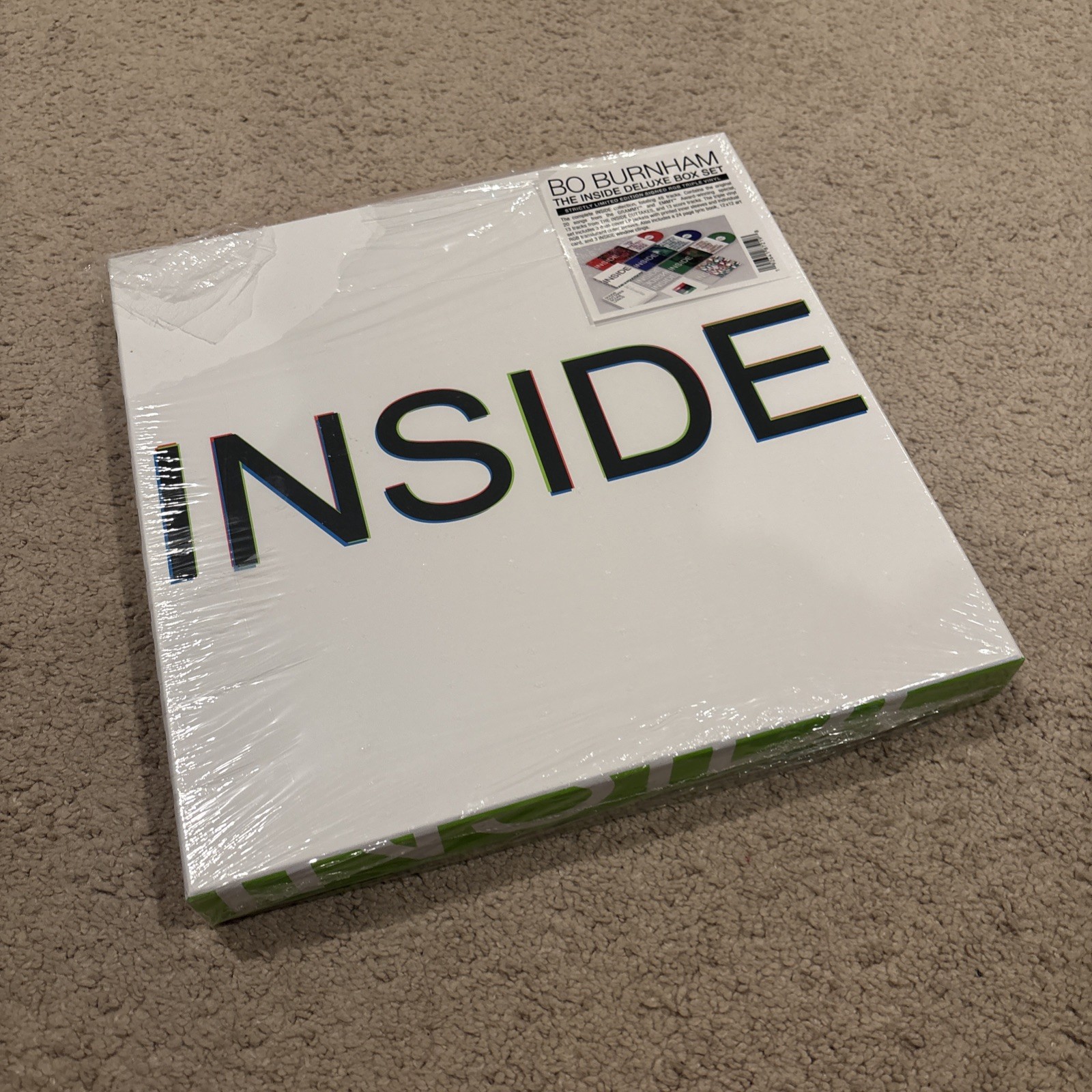 Bo Burnham INSIDE DELUXE SIGNED VINYL BOX SET (RGB VERSION) IN HAND New Read