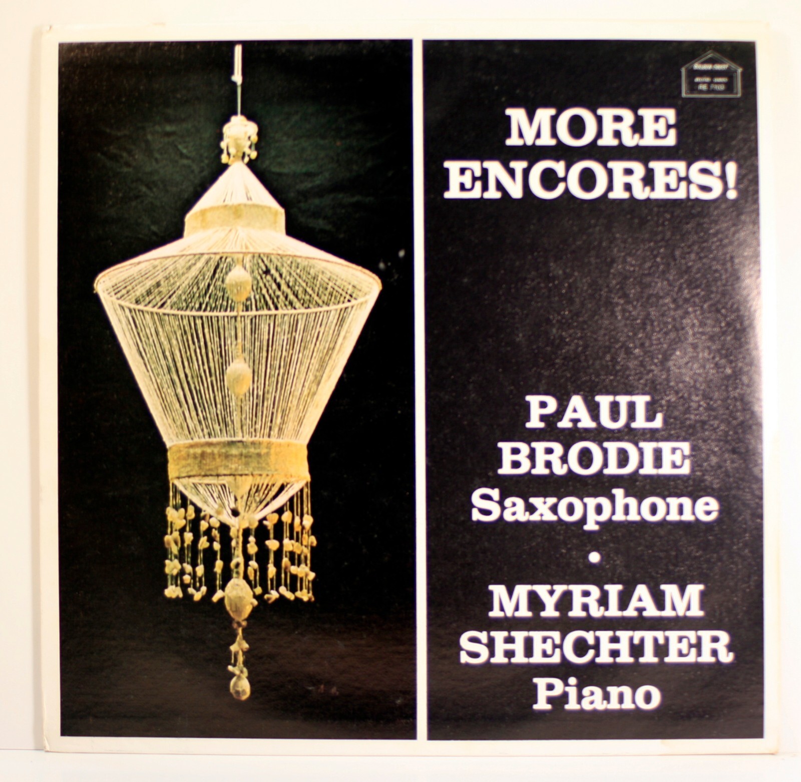 Paul Brodie Saxophone Myriam Shechter Piano More Encores! LP [Golden Crest]