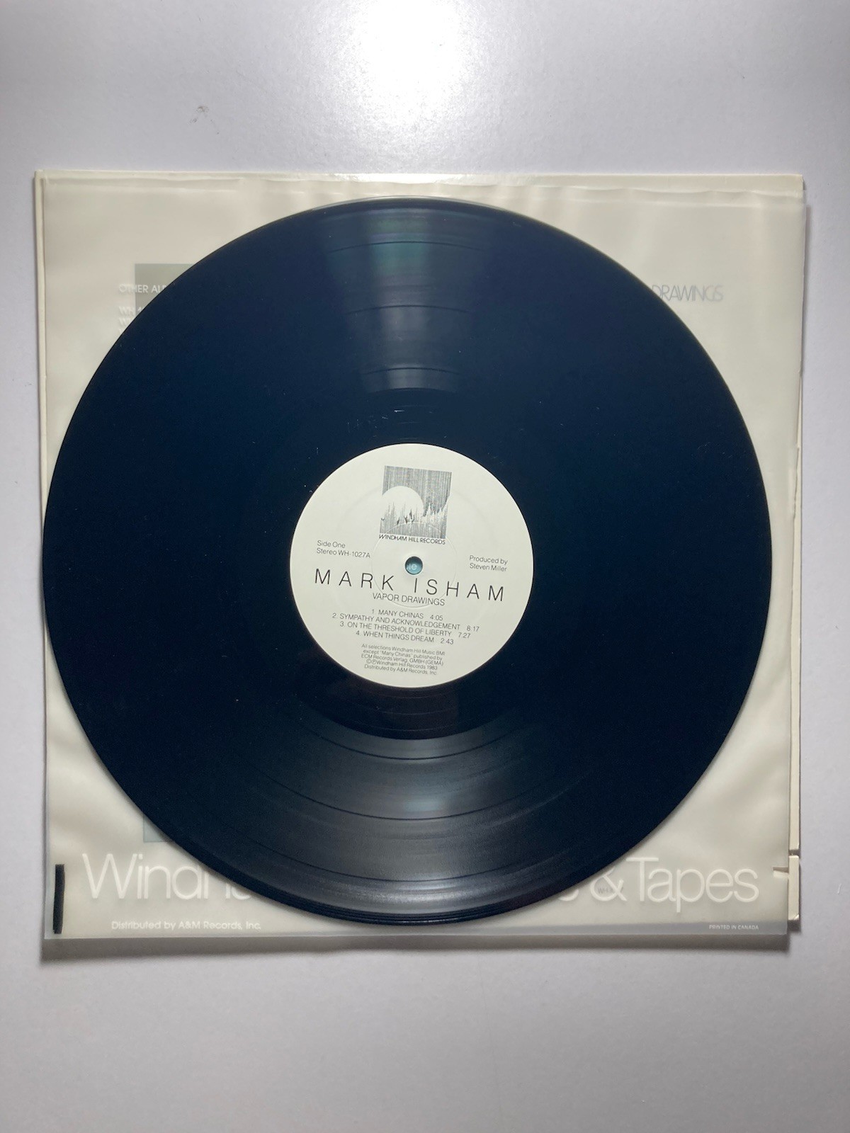 MARK ISHAM “Vapor Drawings” 1983 Vinyl LP Windham Hill WH-1027 New Age TESTED