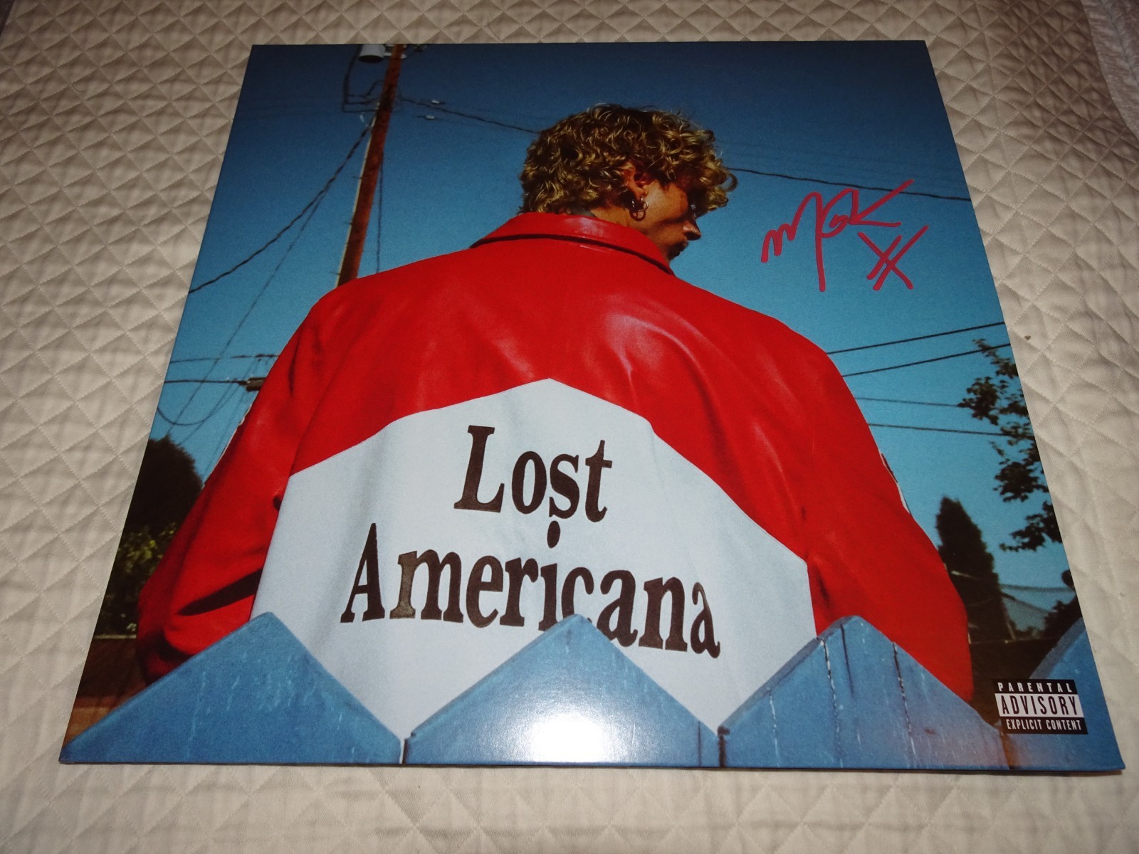 Machine Gun Kelly Lost Americana SIGNED LP + stickers