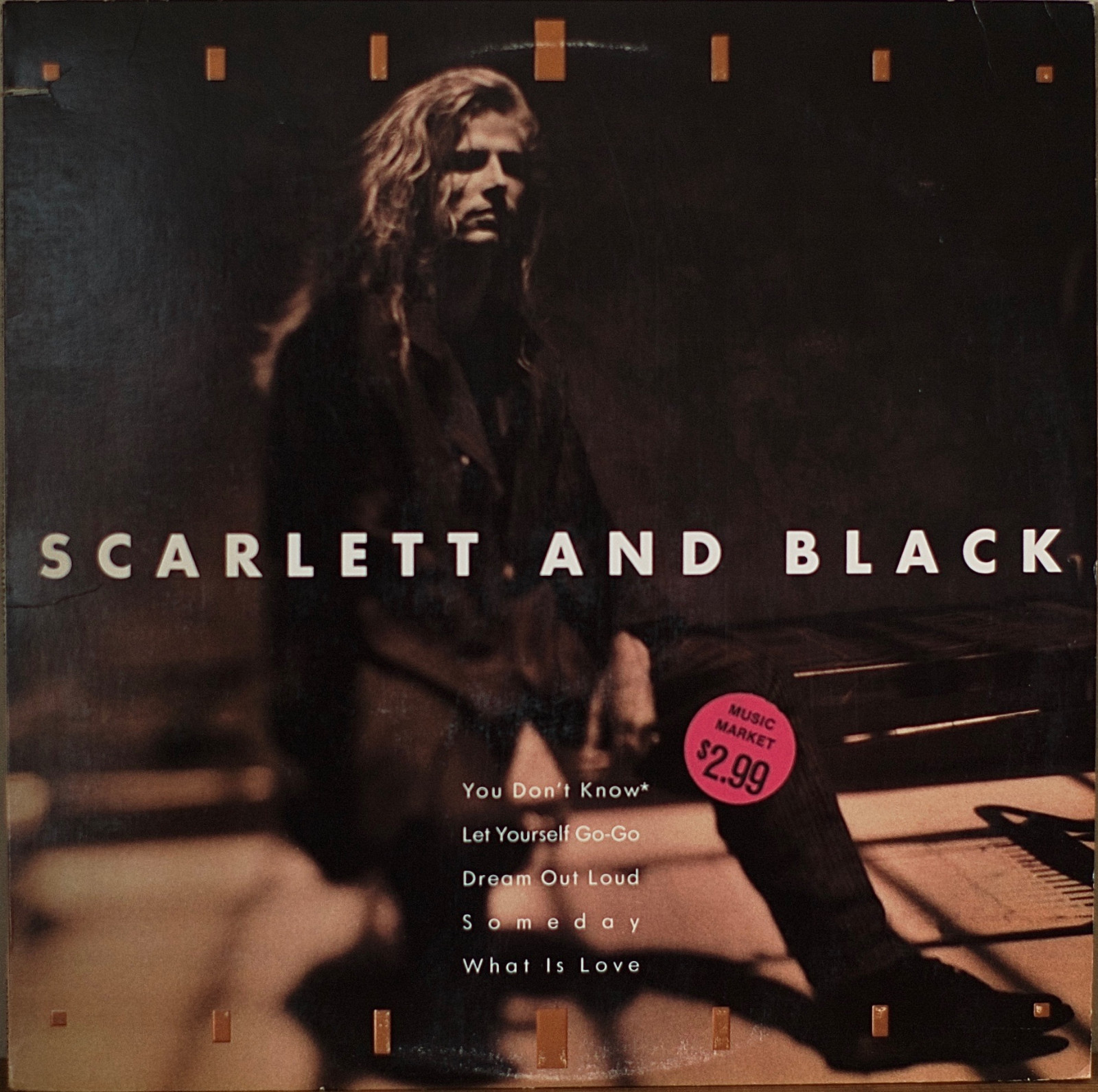 SCARLETT AND BLACK (self-titled)-1987LP SYNTH ROCK MARK ISHAM/CHRIS SQUIRE