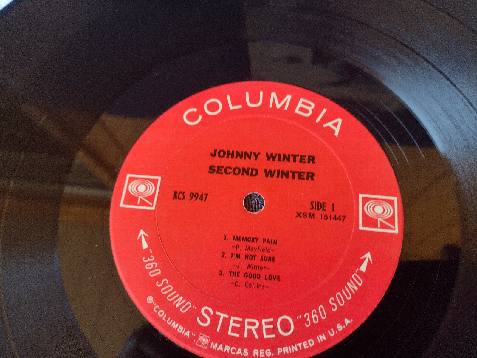 JOHNNY WINTER Gatefold SECOND WINTER , Blank Label – Columbia KCS 9947