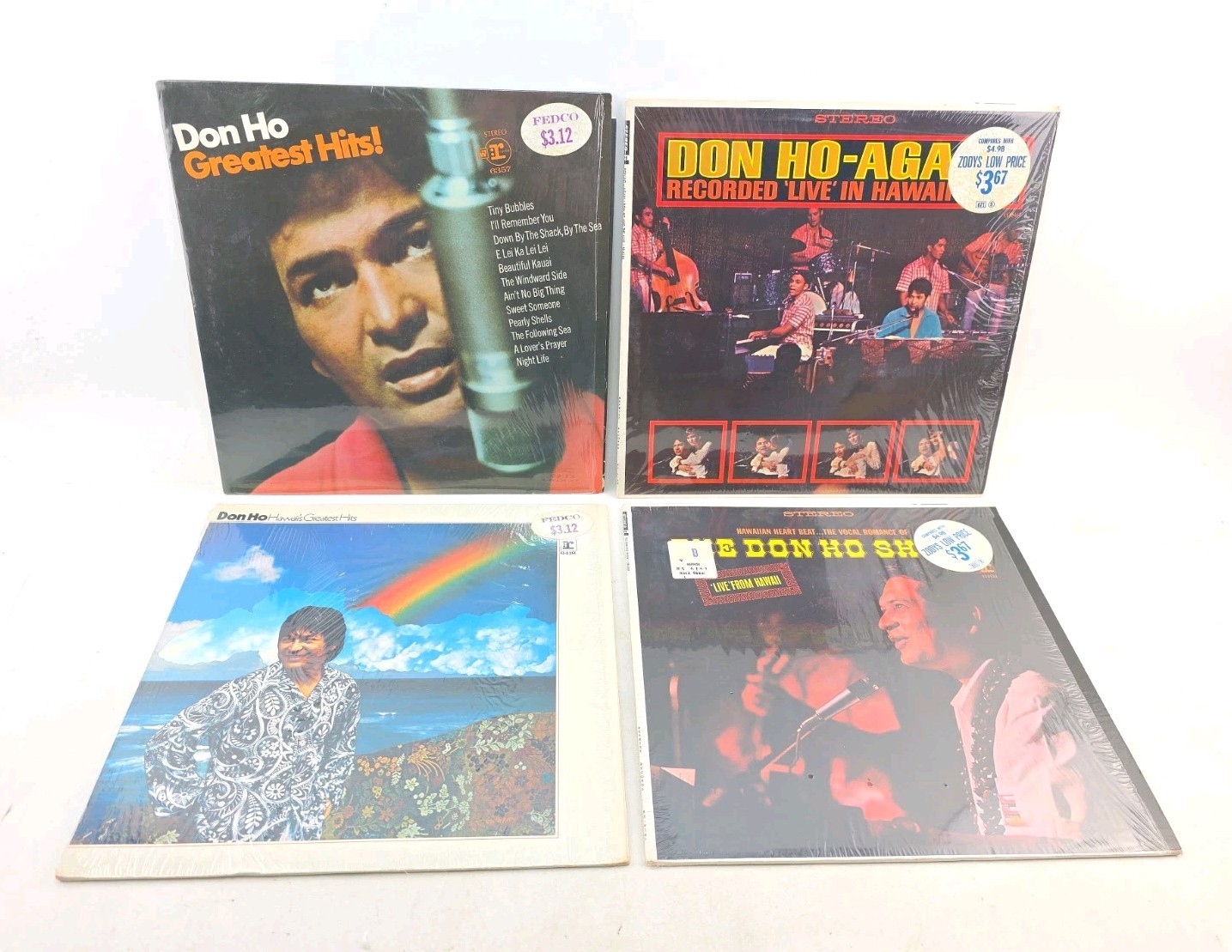 VTG Don Ho LP Lot Hawaii Live Greatest Hits Shrink Tiki Lounge Clean!