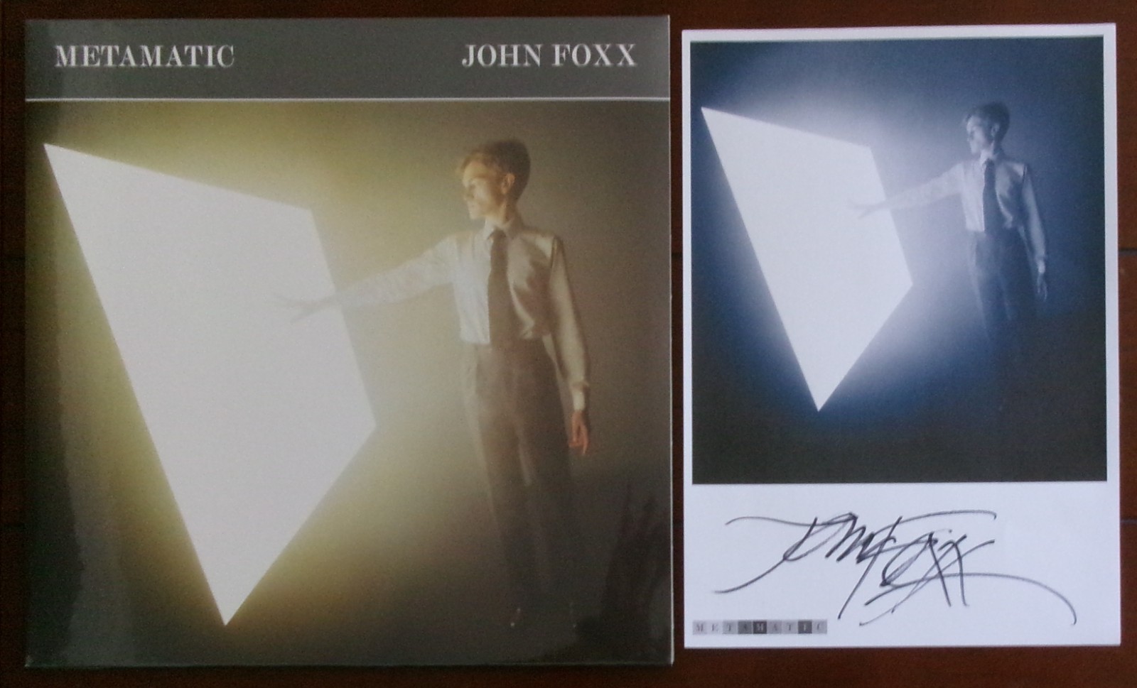 JOHN FOXX (Ultravox) Metamatic (2025 Anniversary Reissue) SIGNED photo SEALED LP