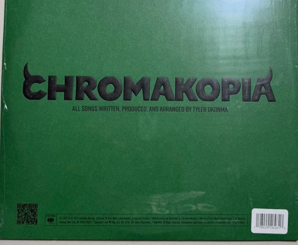 Tyler The Creator – Chromakopia – 2 LP White Vinyl Explicit Top Seam Splits New